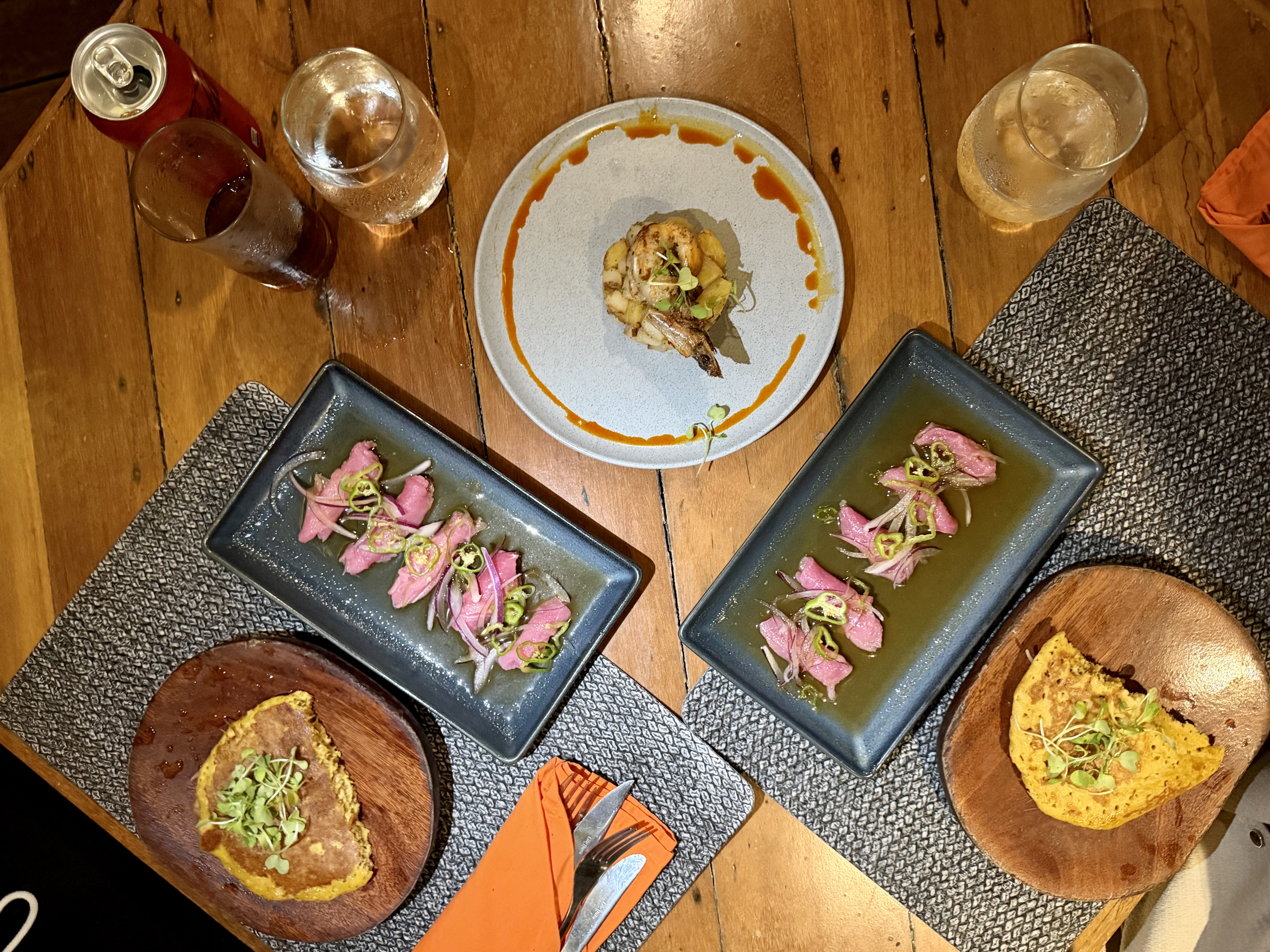 Isla Palenque Panama dinner starters