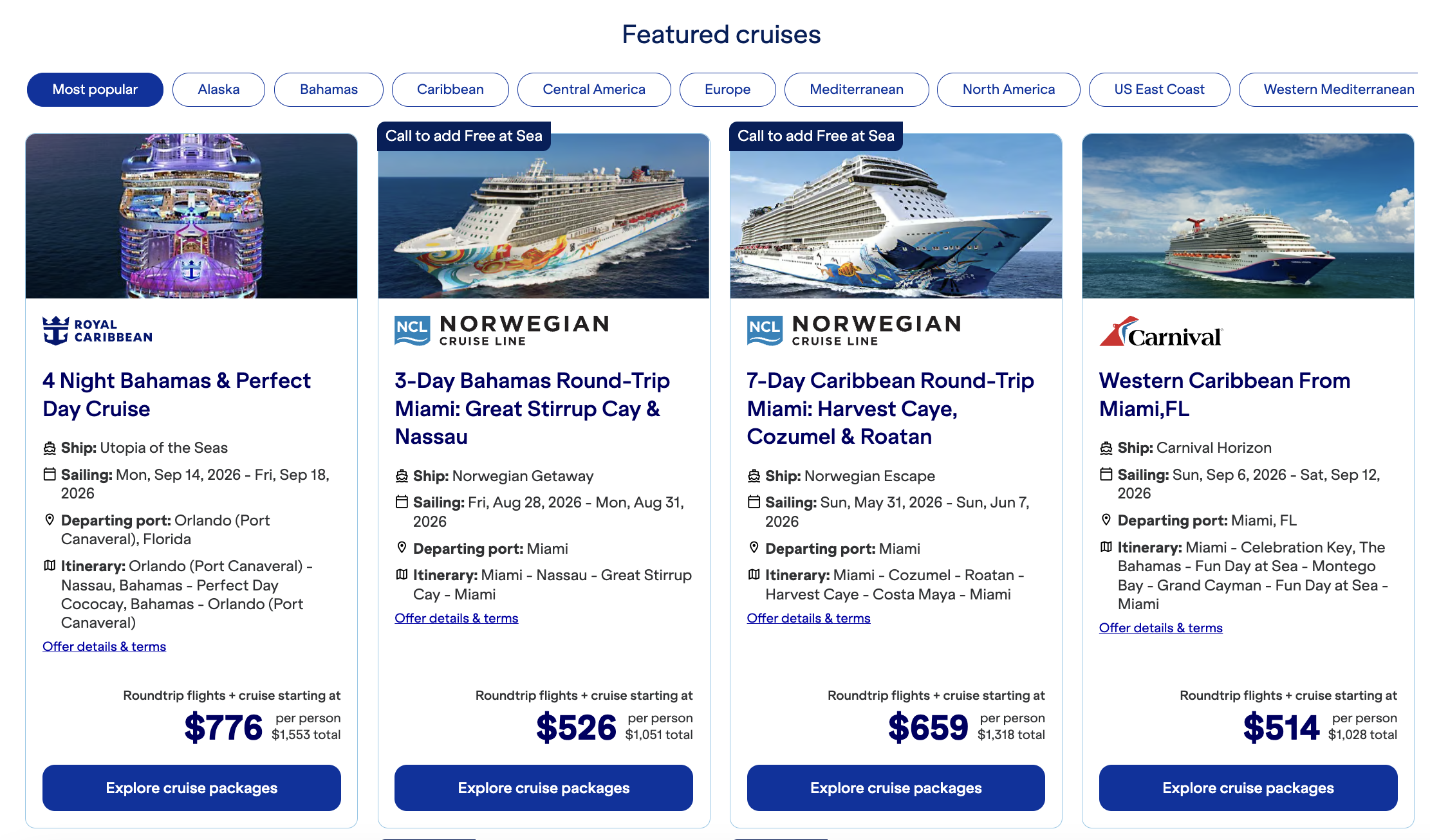 JetBlue vacation package