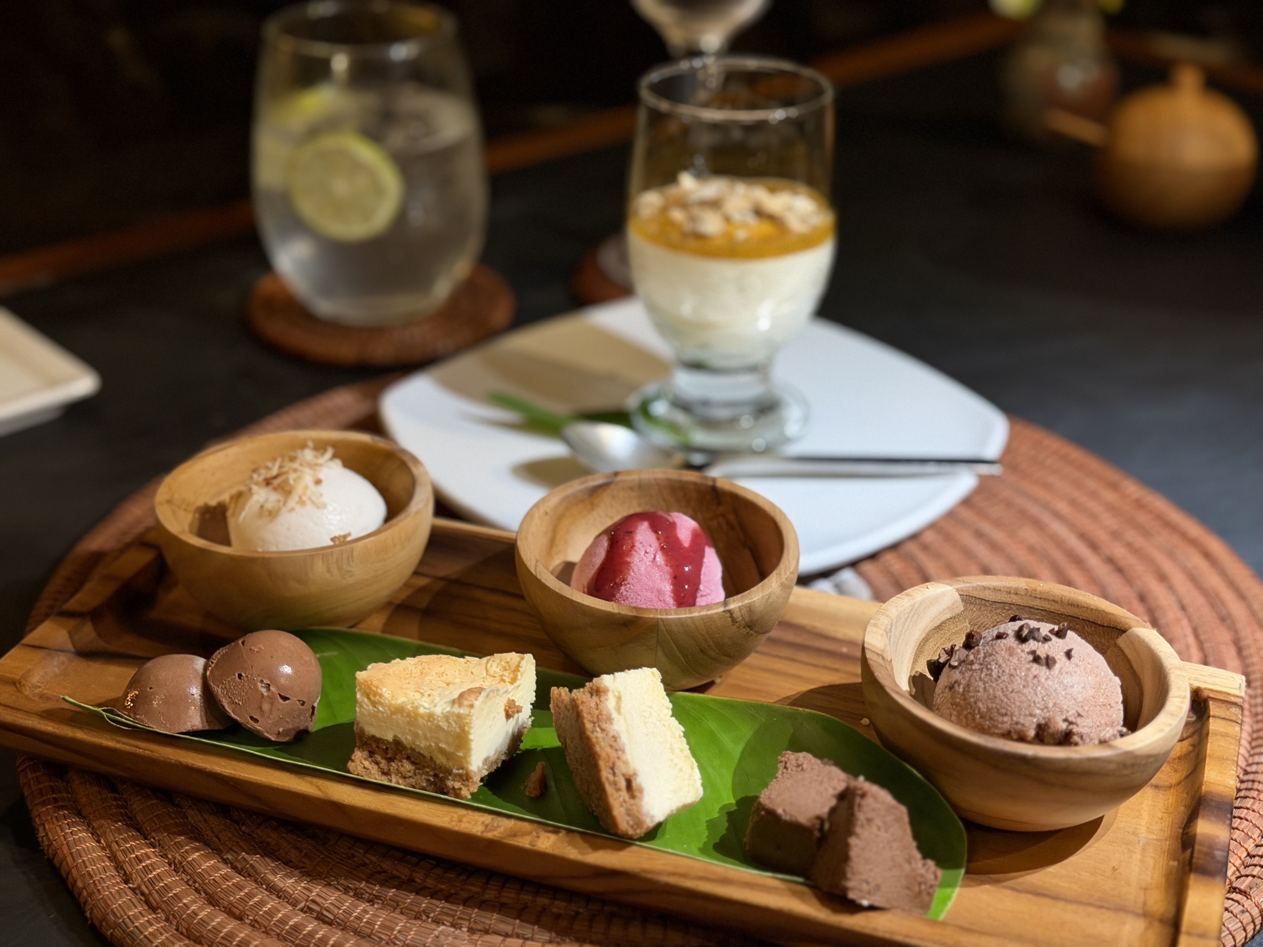 Jicaro Island dinner dessert selection