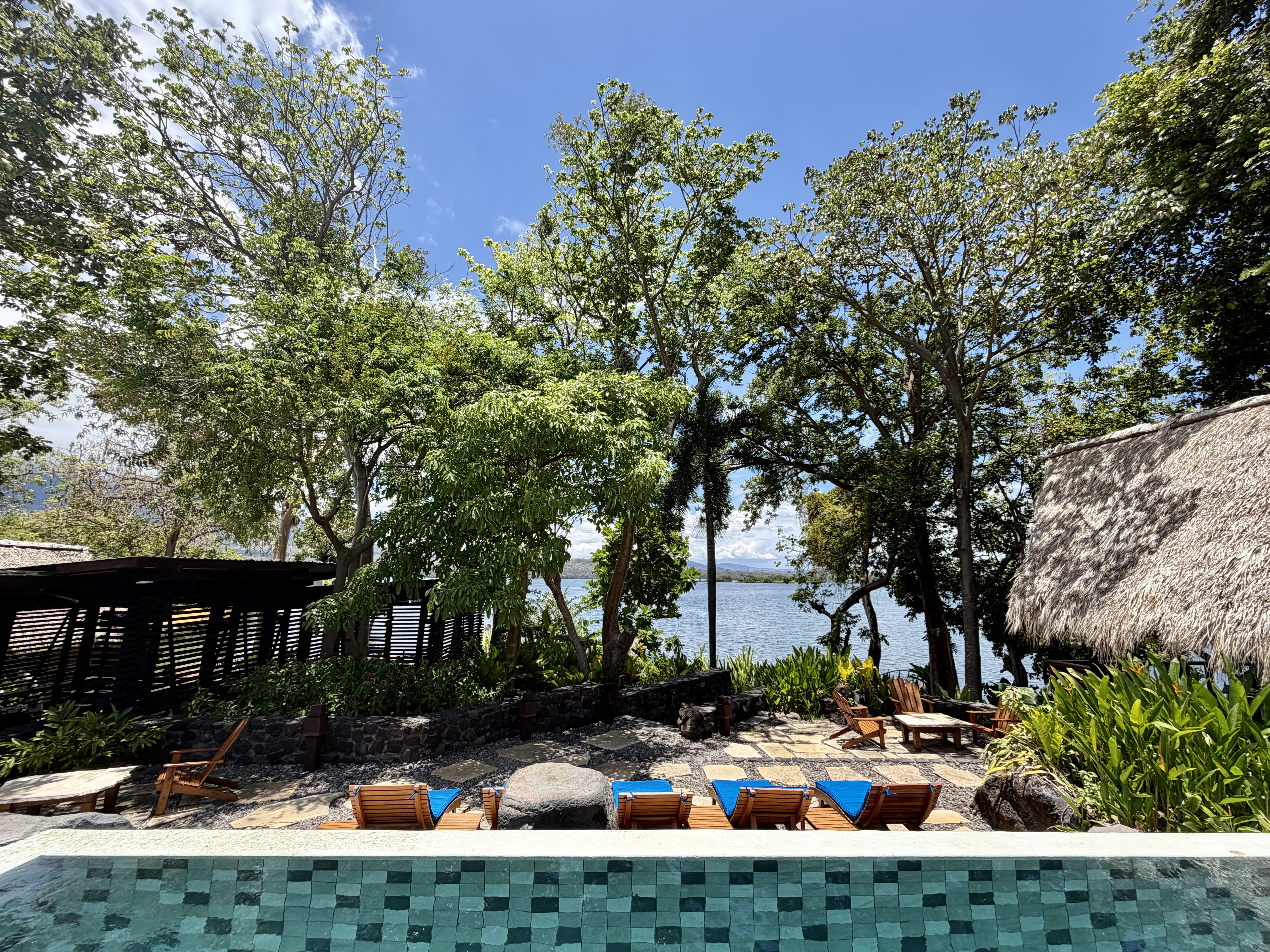 Jicaro Island pool view over lake
