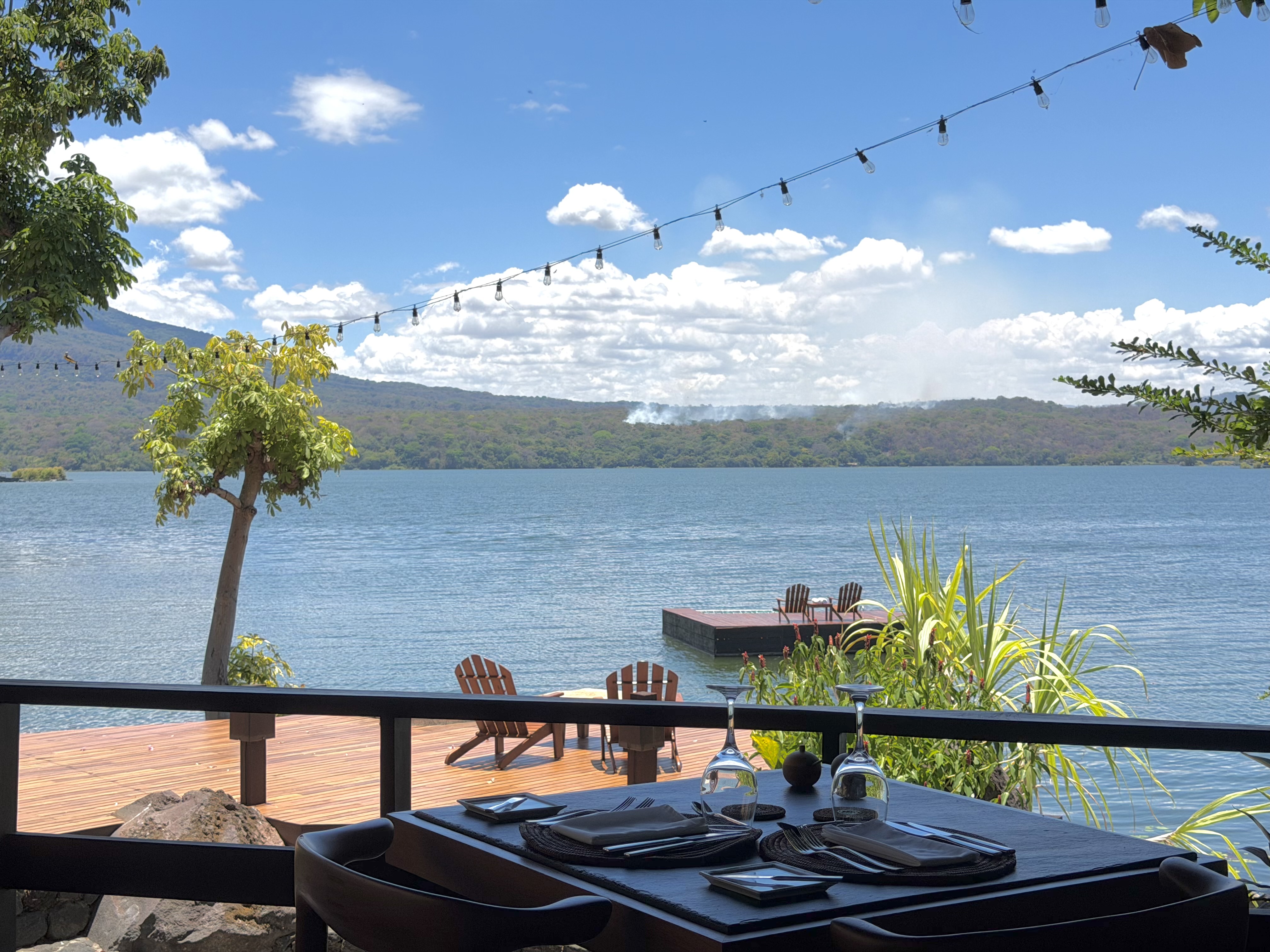 Jicaro Island restaurant at breakfast
