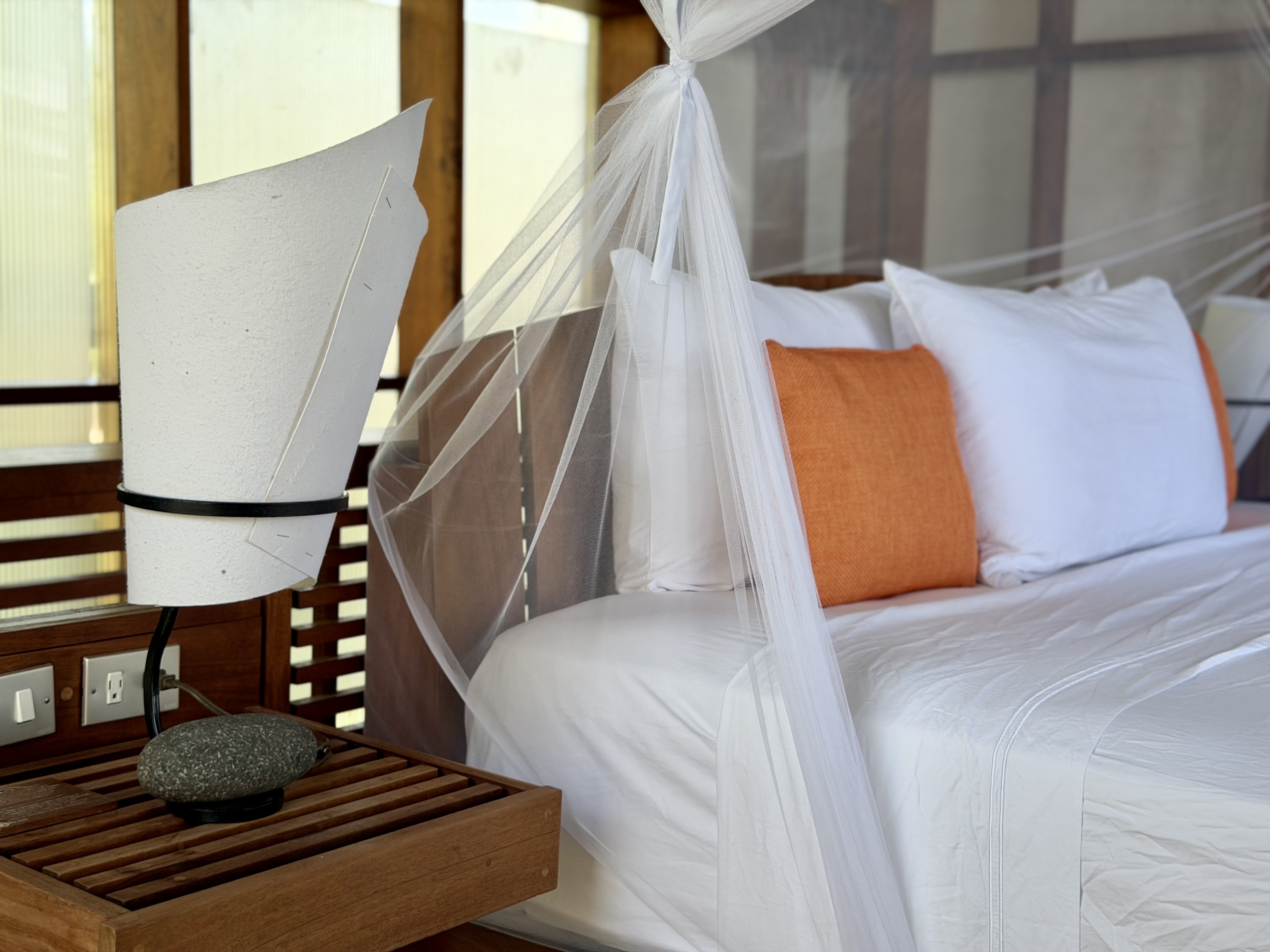 Jicaro Island room bedside table
