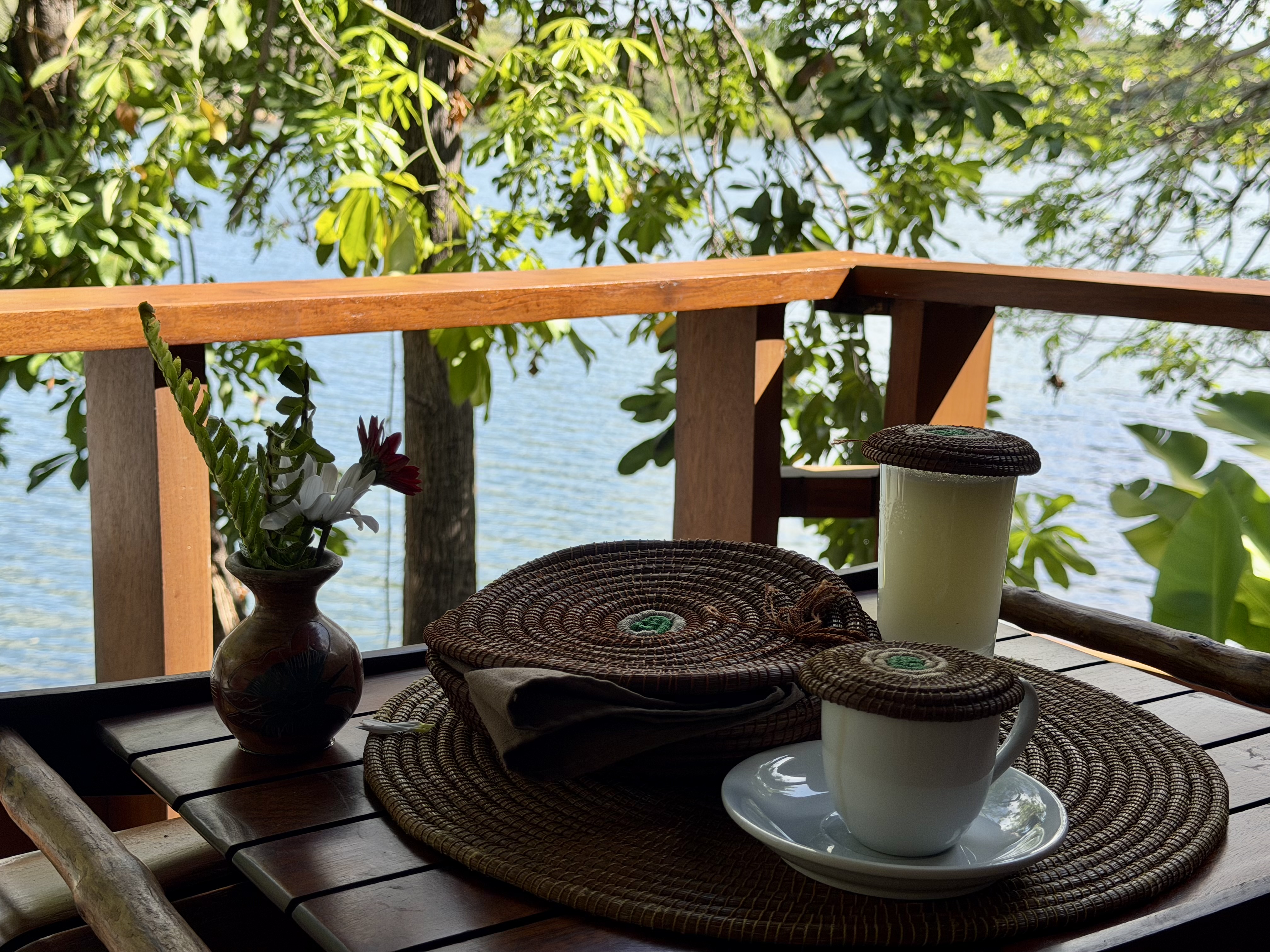 Jicaro Island room morning coffee