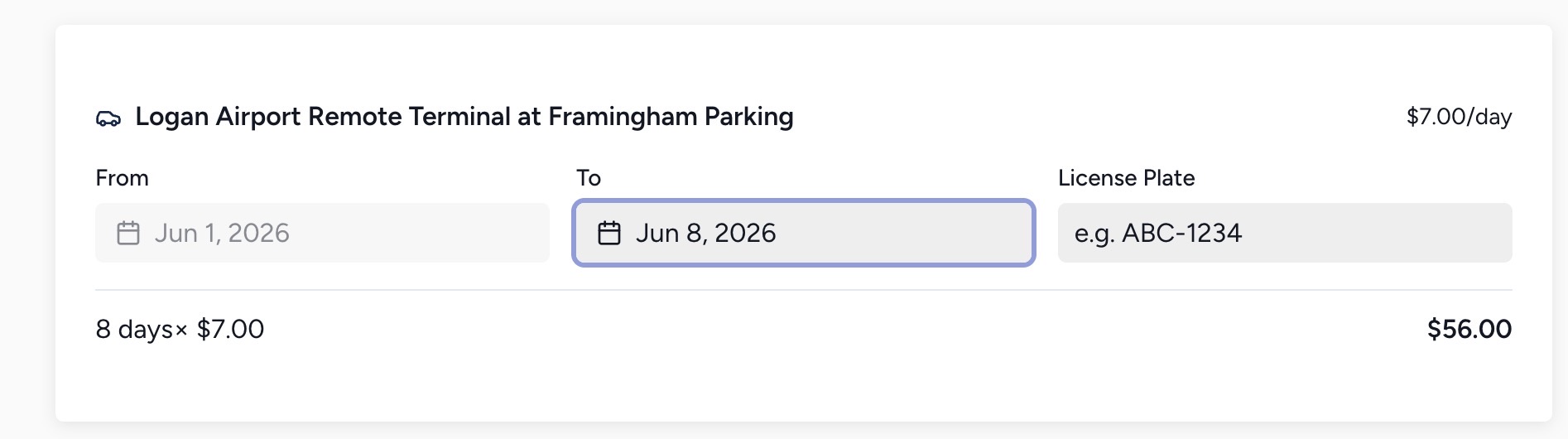 Logan Remote parking