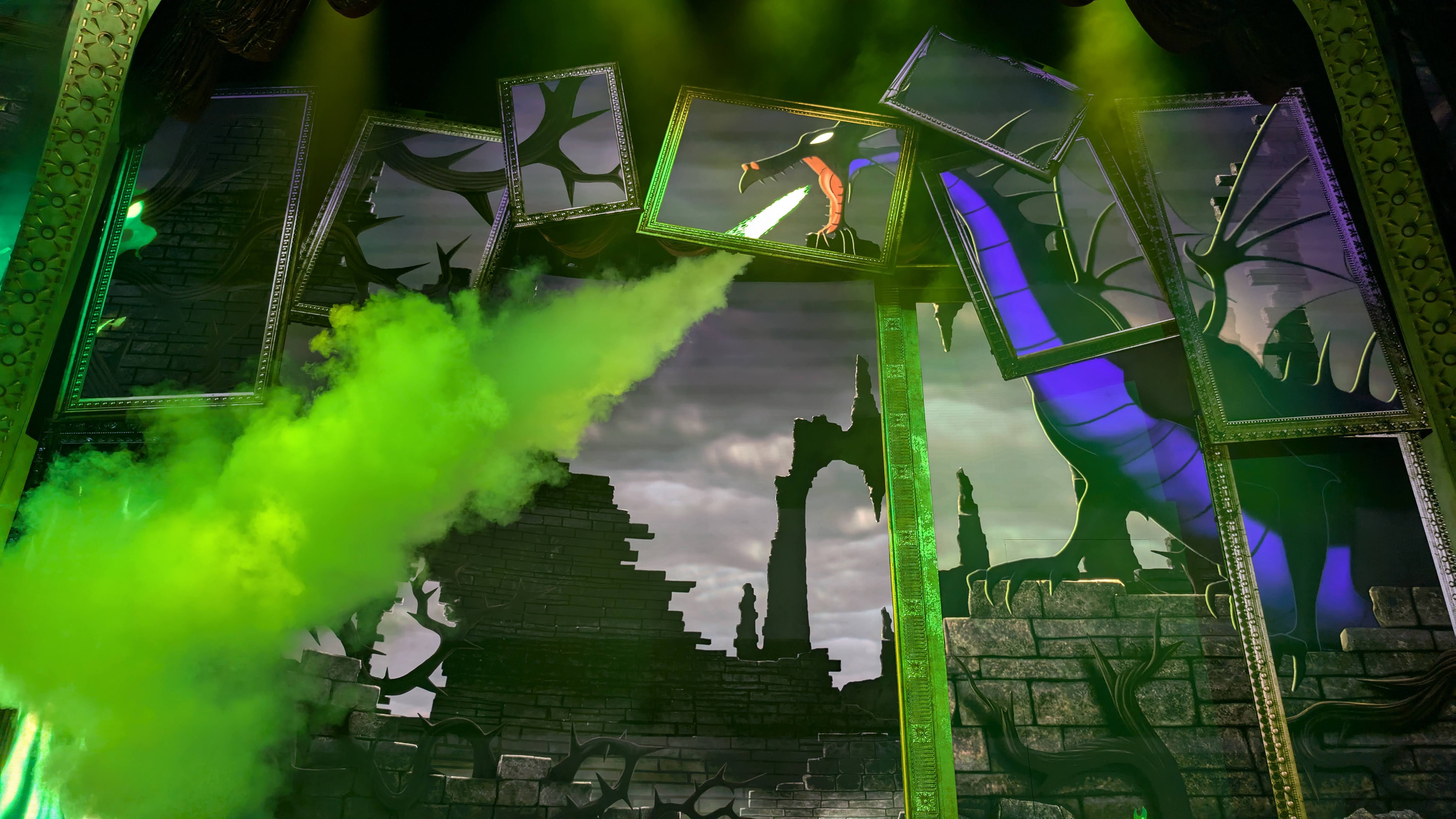 Maleficent's dragon at Hollywood Studios villains show