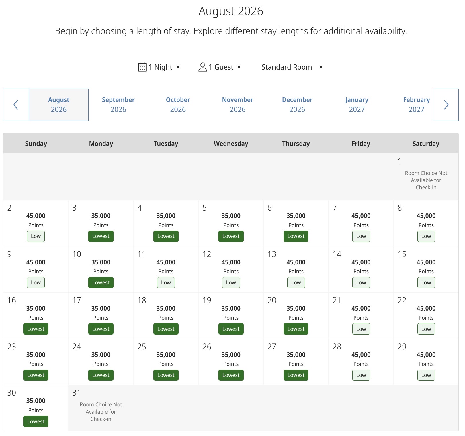 Park Hyatt Tokyo availability April 2026 Park Hyatt Tokyo Award Calendar