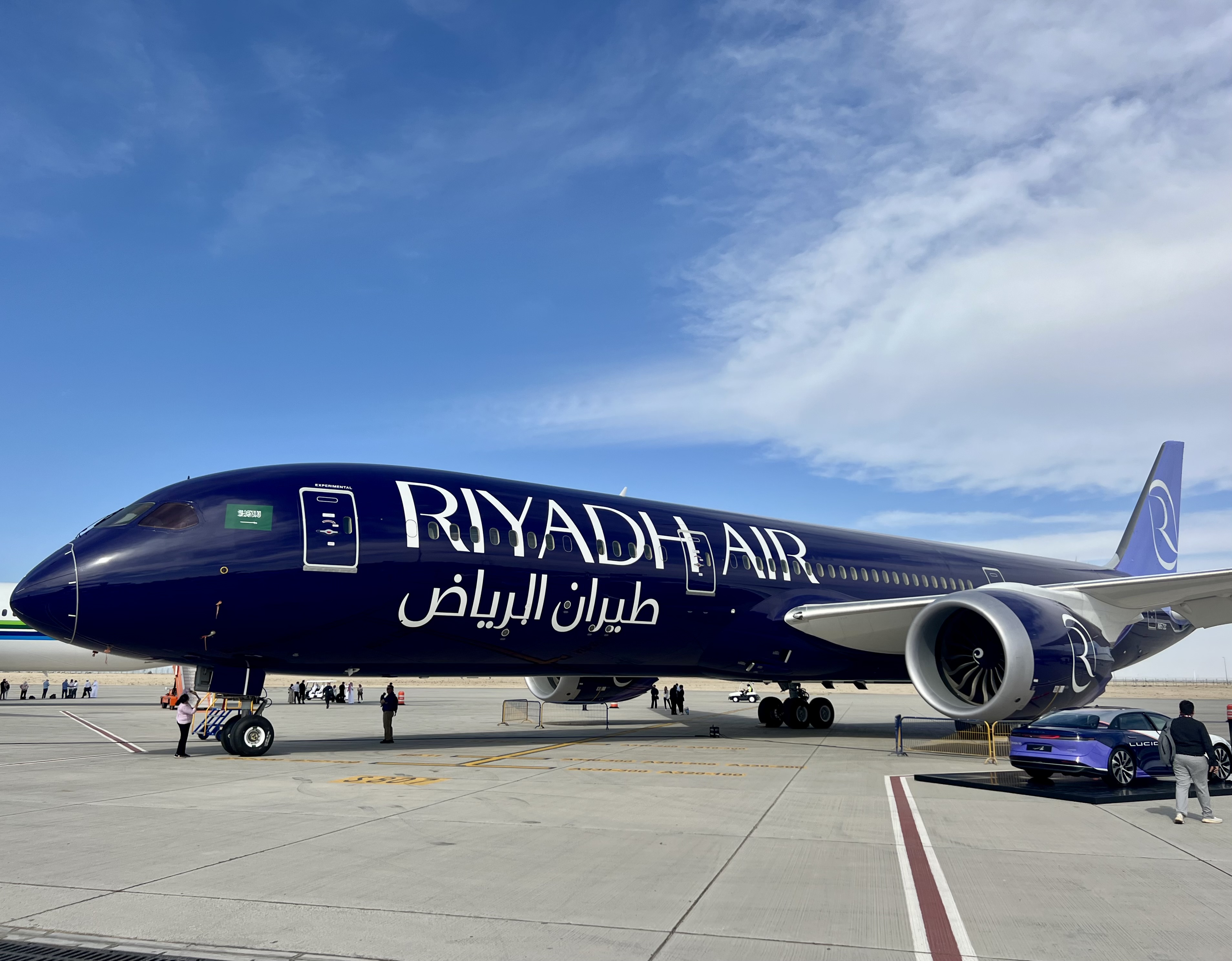 Riyadh Air Dreamliner at Dubai Airshow Riyadh Air Dreamliner at Dubai Airshow