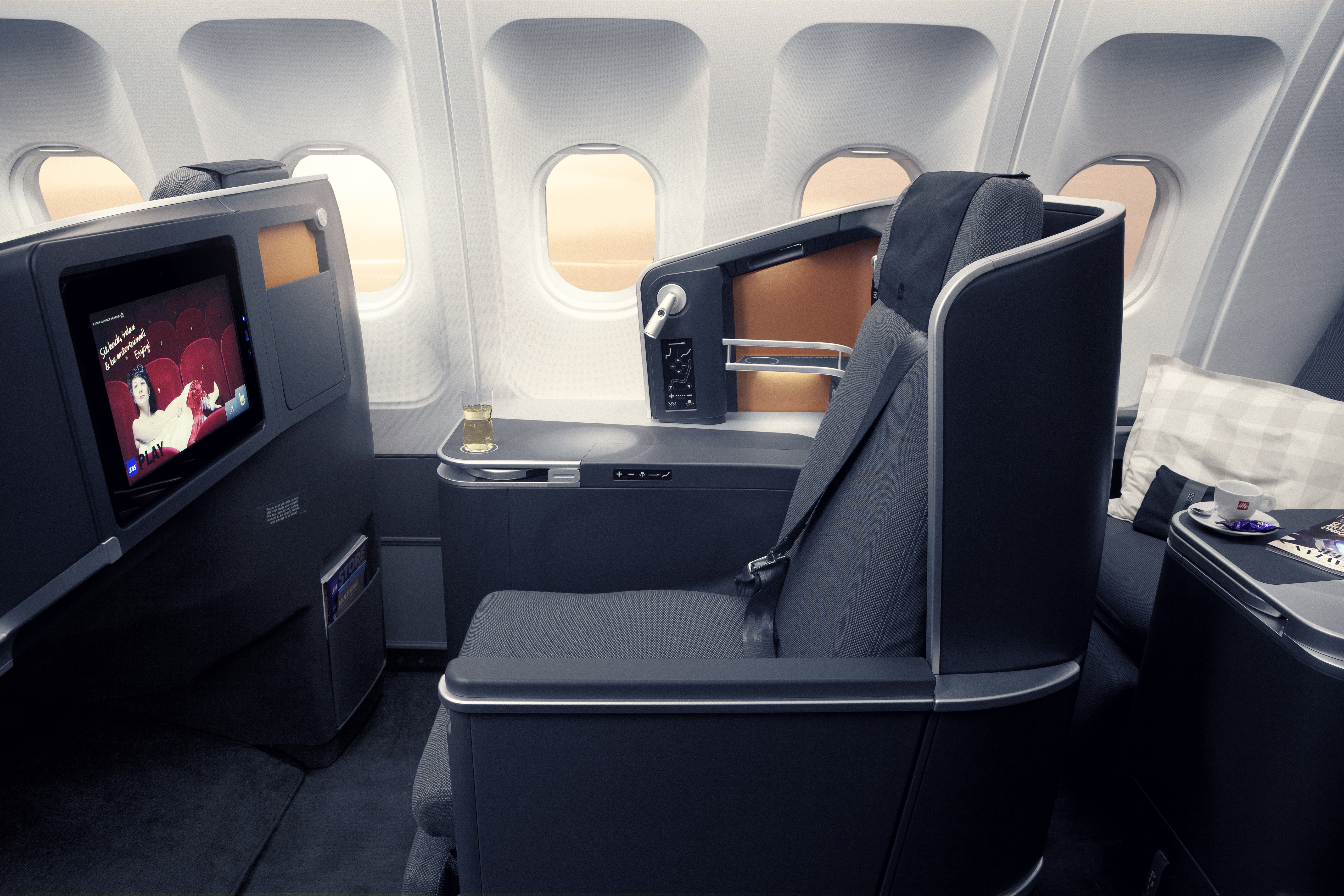 SAS Airbus A350 business class cabin SAS Airbus A350 business class cabin
