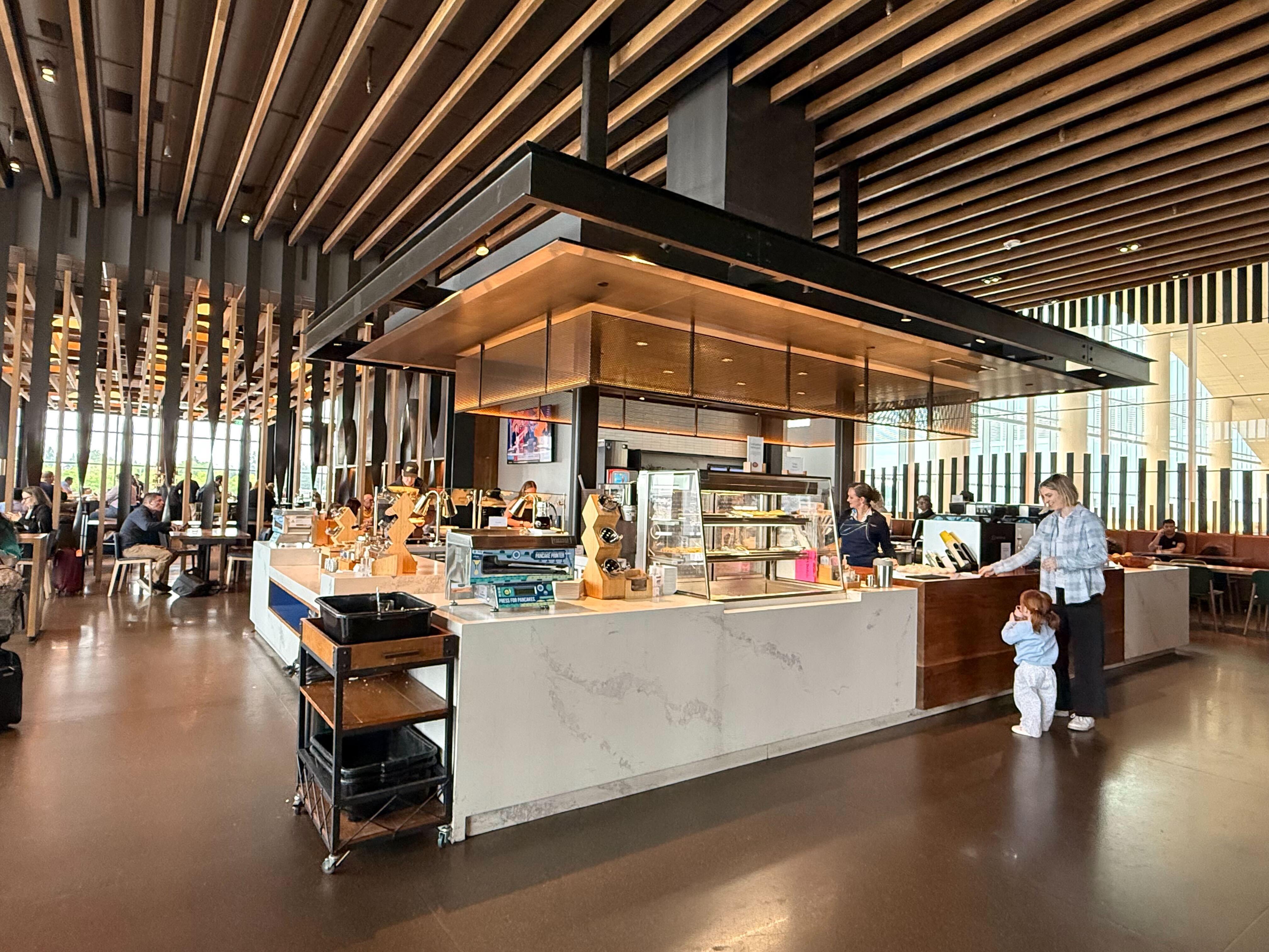 SEA Seattle Alaska Lounge food counter