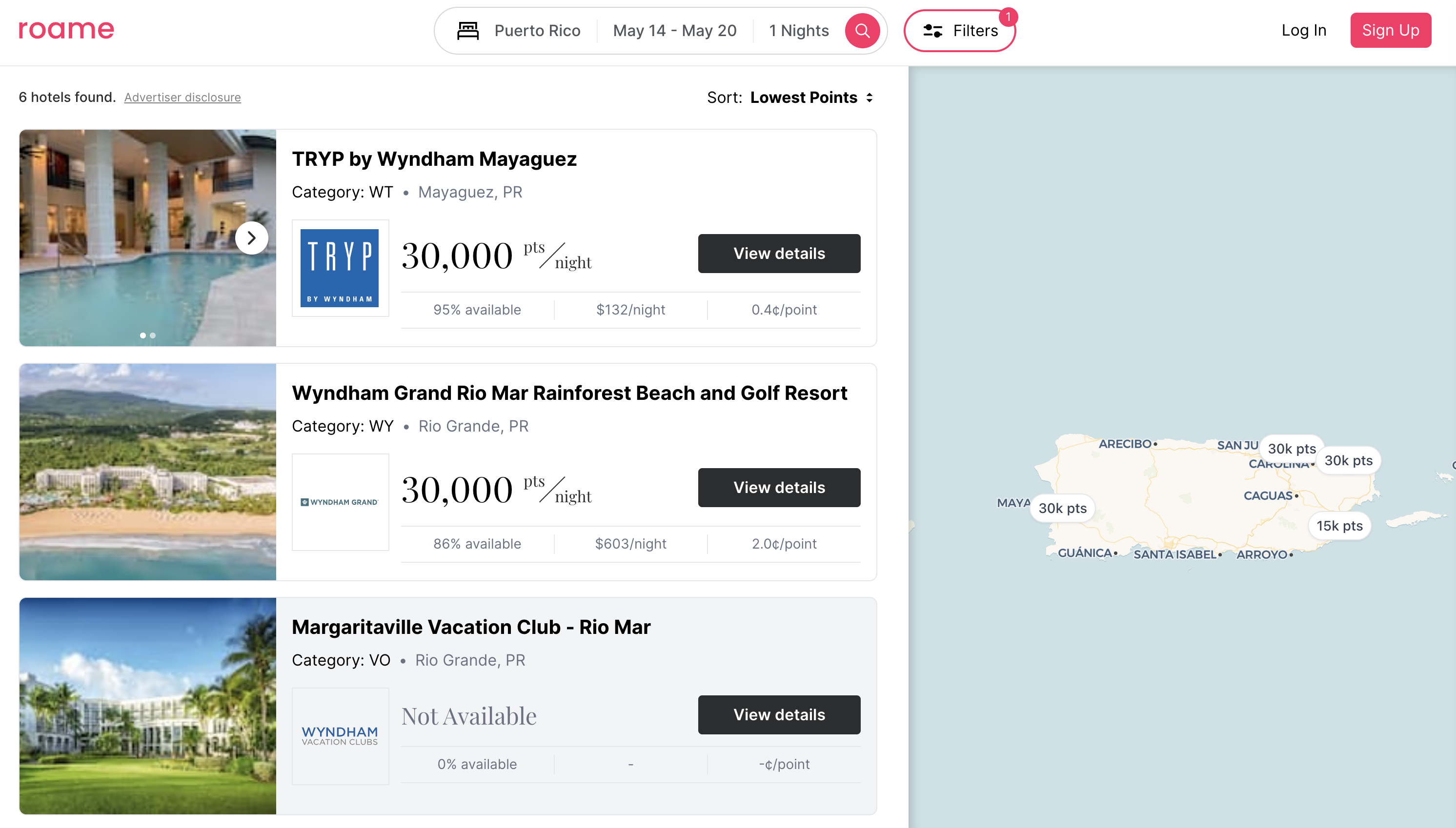 Roame Wyndham Search Results