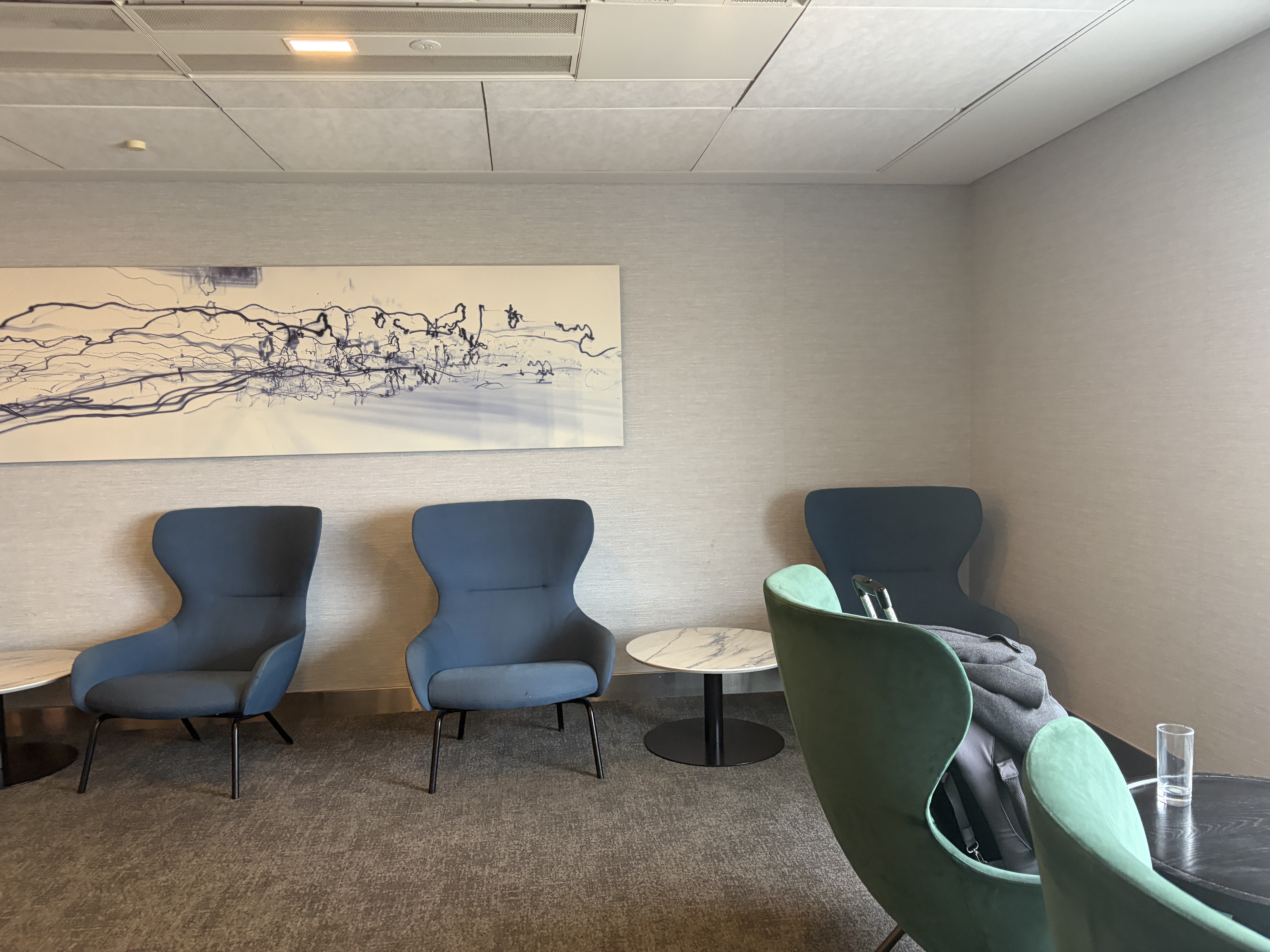 Seating BA Club Galleries Lounge T3 Heathrow Airport