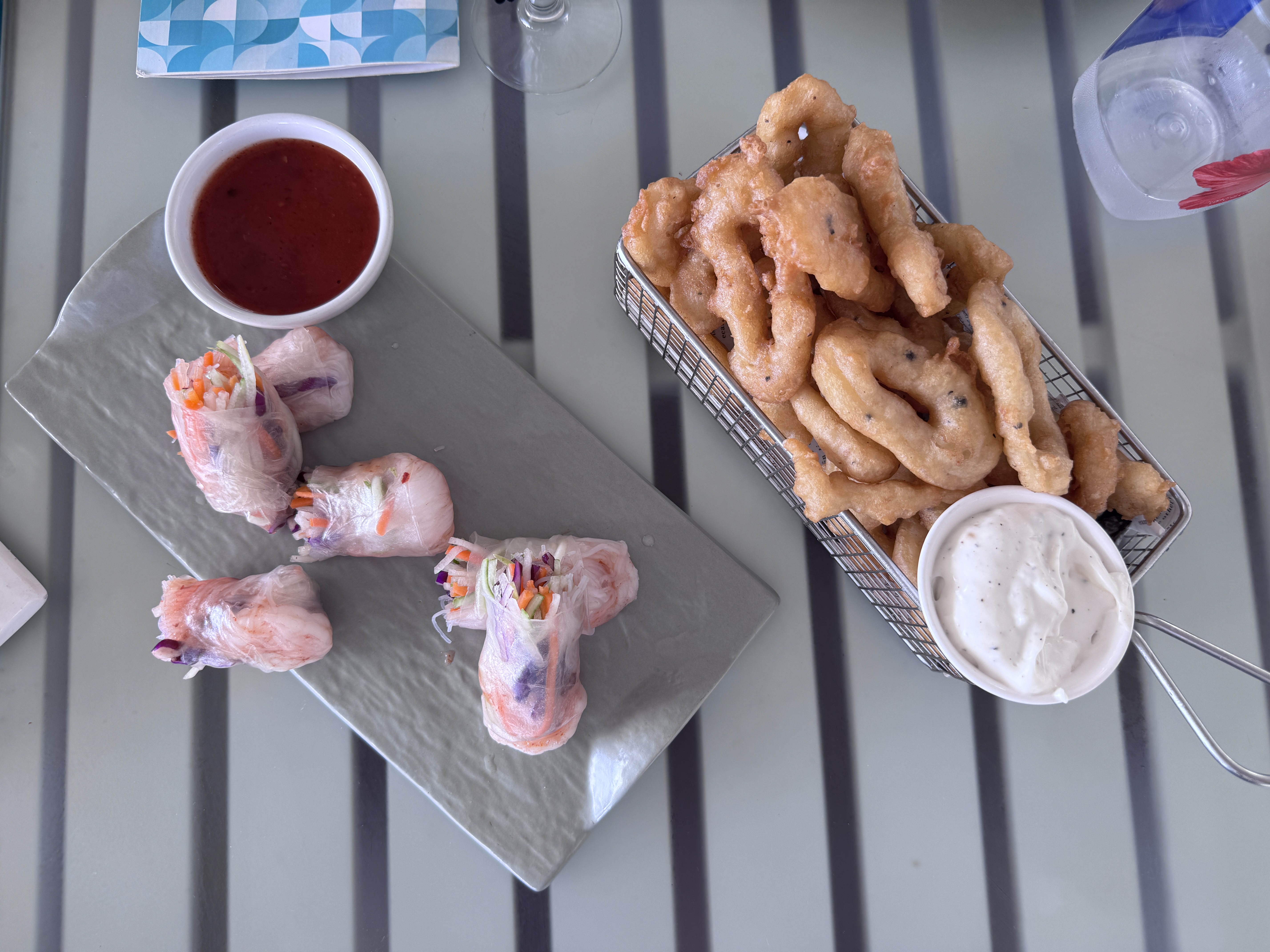 Sheraton Denarau Villas Wet Edge spring rolls calamari