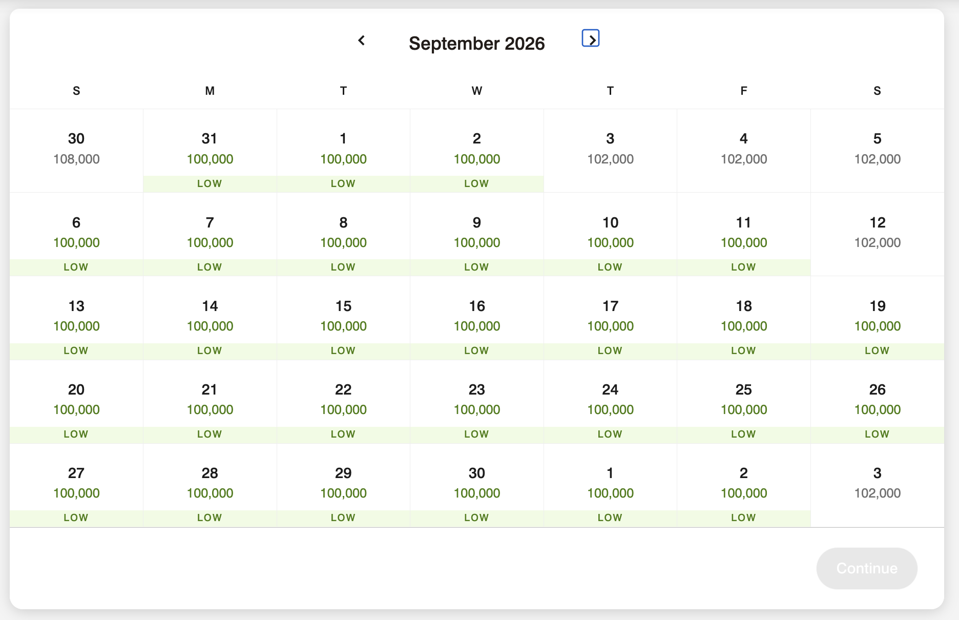 St. Regis Costa Mujeres September 2026 points rates St. Regis Costa Mujeres September 2026 points rates