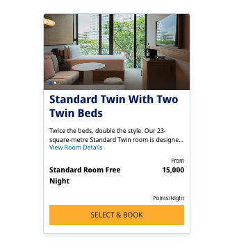 The Standard Singapore award rate