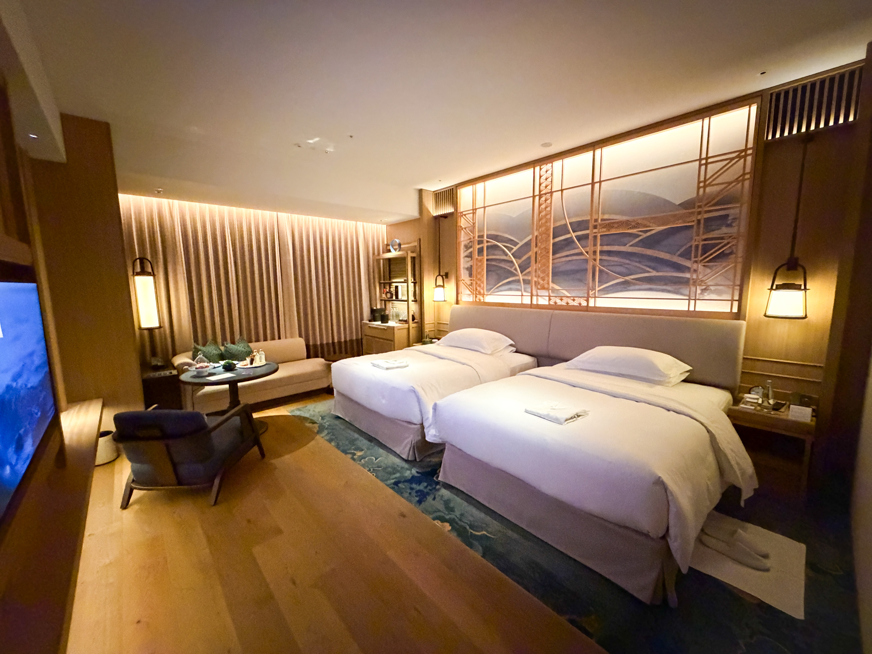 Waldorf Astoria Osaka Twin Bedroom Living Area