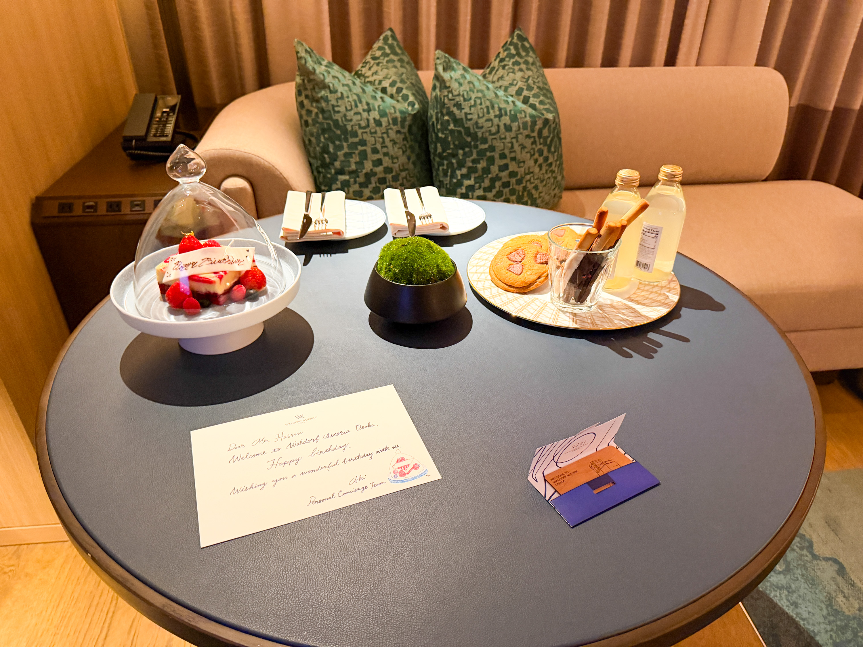 Waldorf Astoria Osaka Welcome Amenity Treats