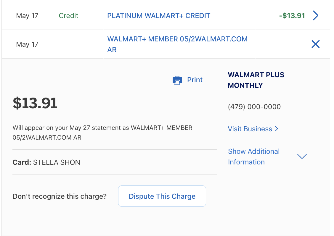 Walmart Plus Credit Walmart Plus Credit