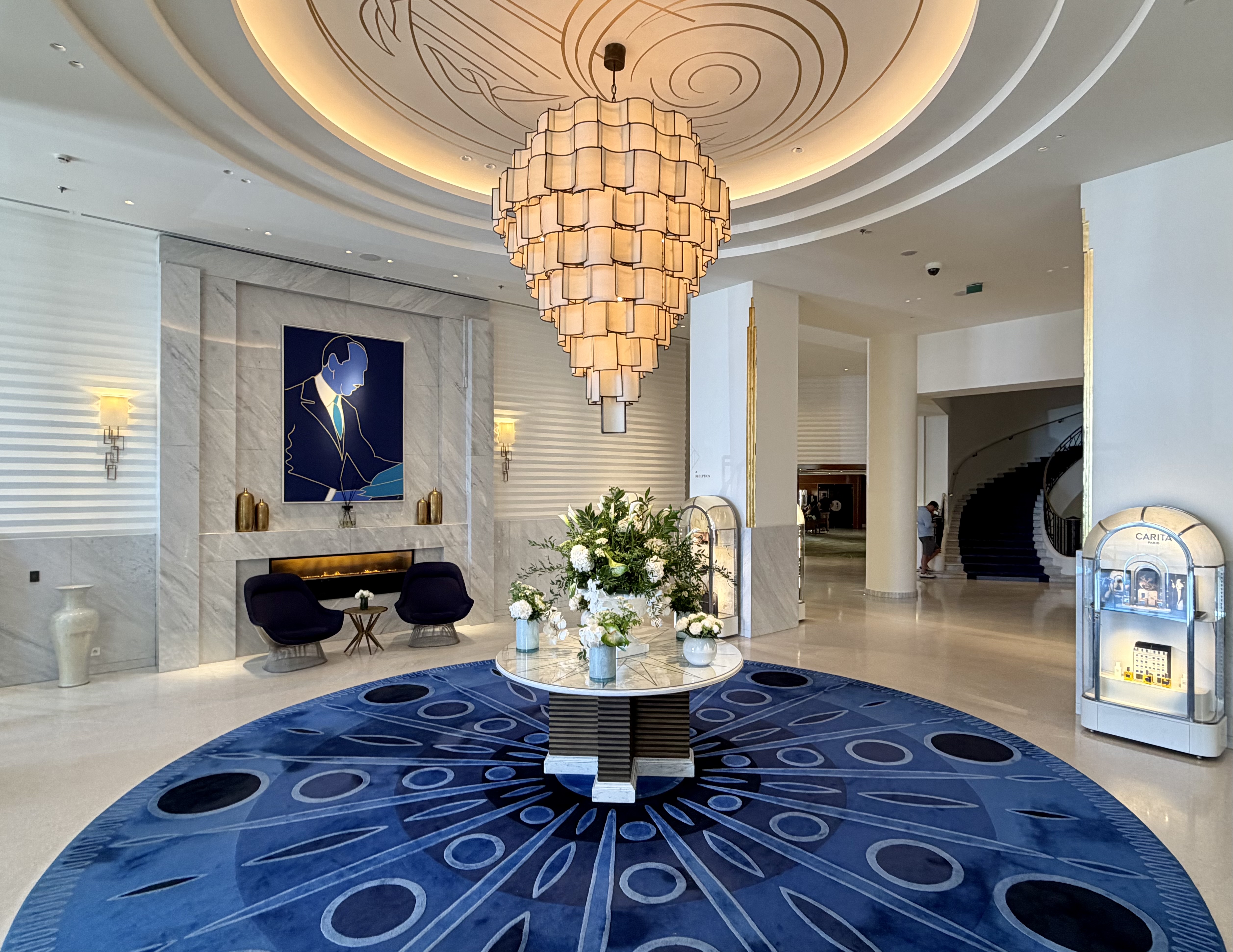 White Lotus Hotel Martinez Hyatt lobby wide angle