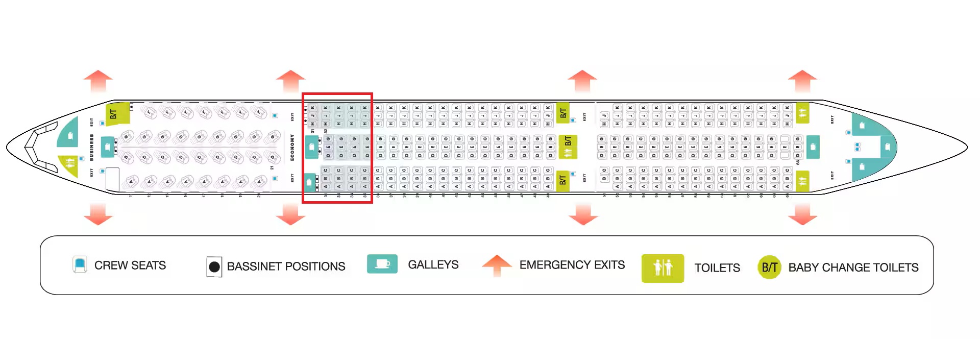 Fiji Airways Airbus A350 900 seat map Fiji Airways Airbus A350 900 seat map