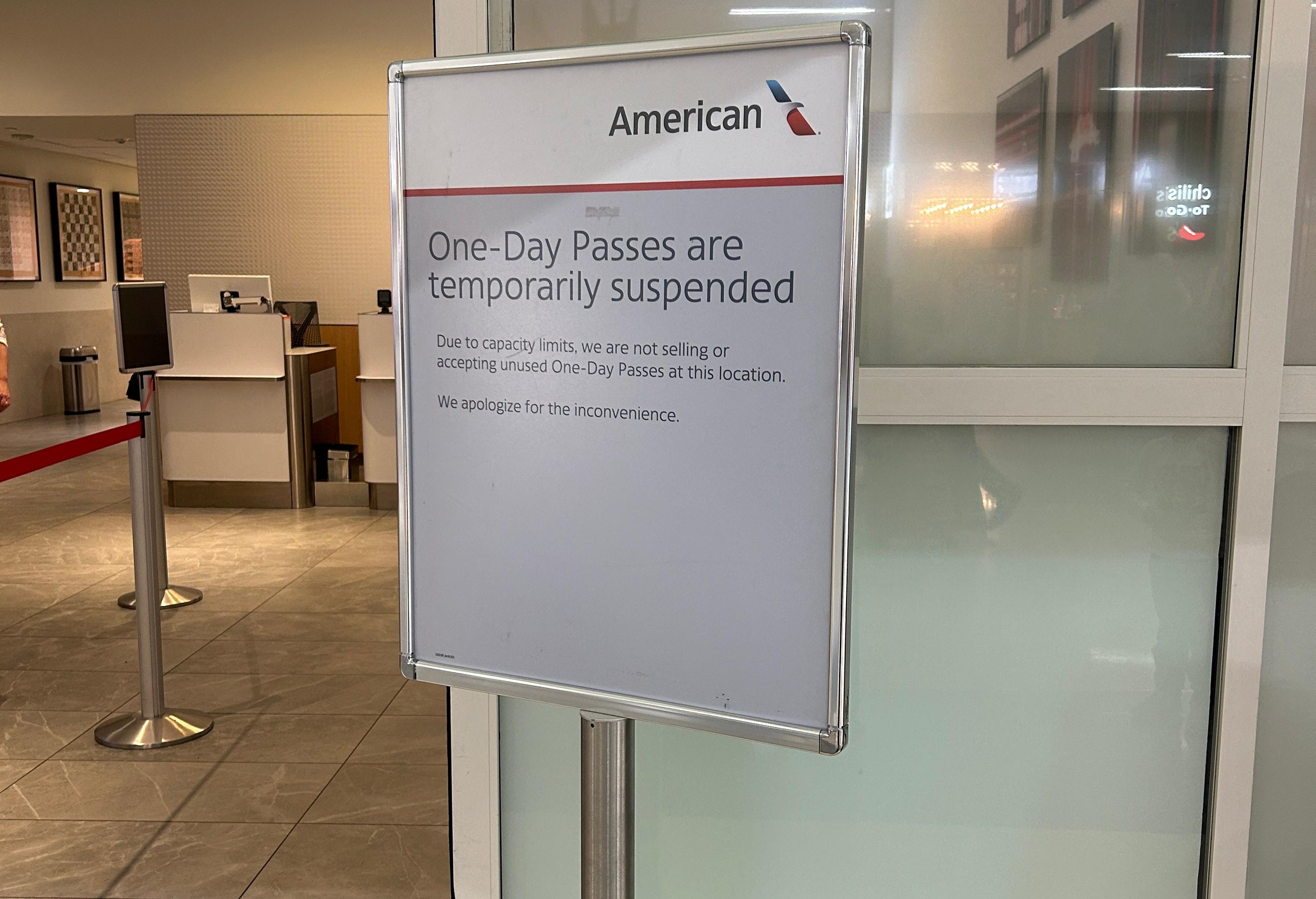 Admirals Club suspended Admirals Club suspended