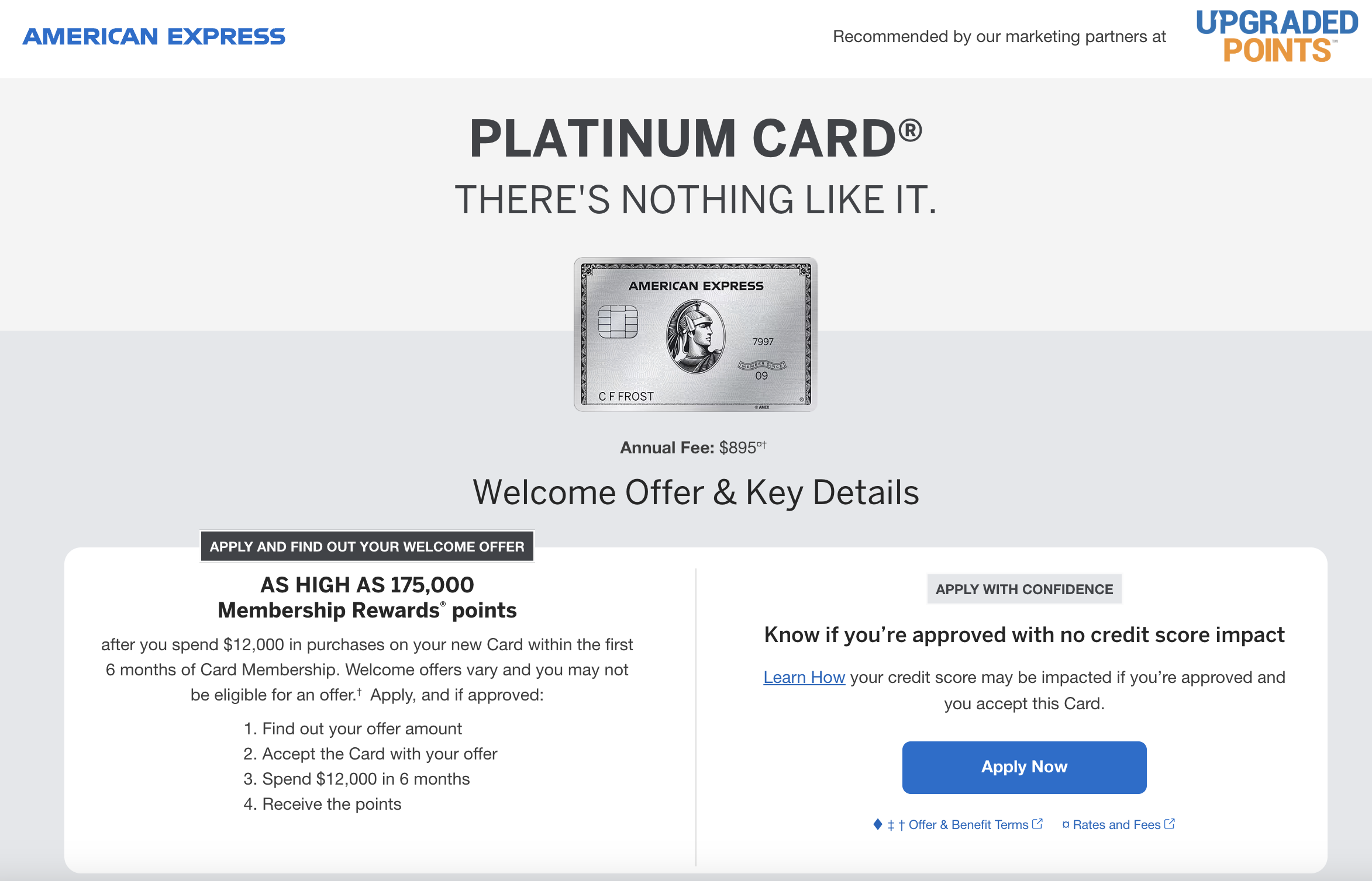 Amex Platinum 175k offer June 2026