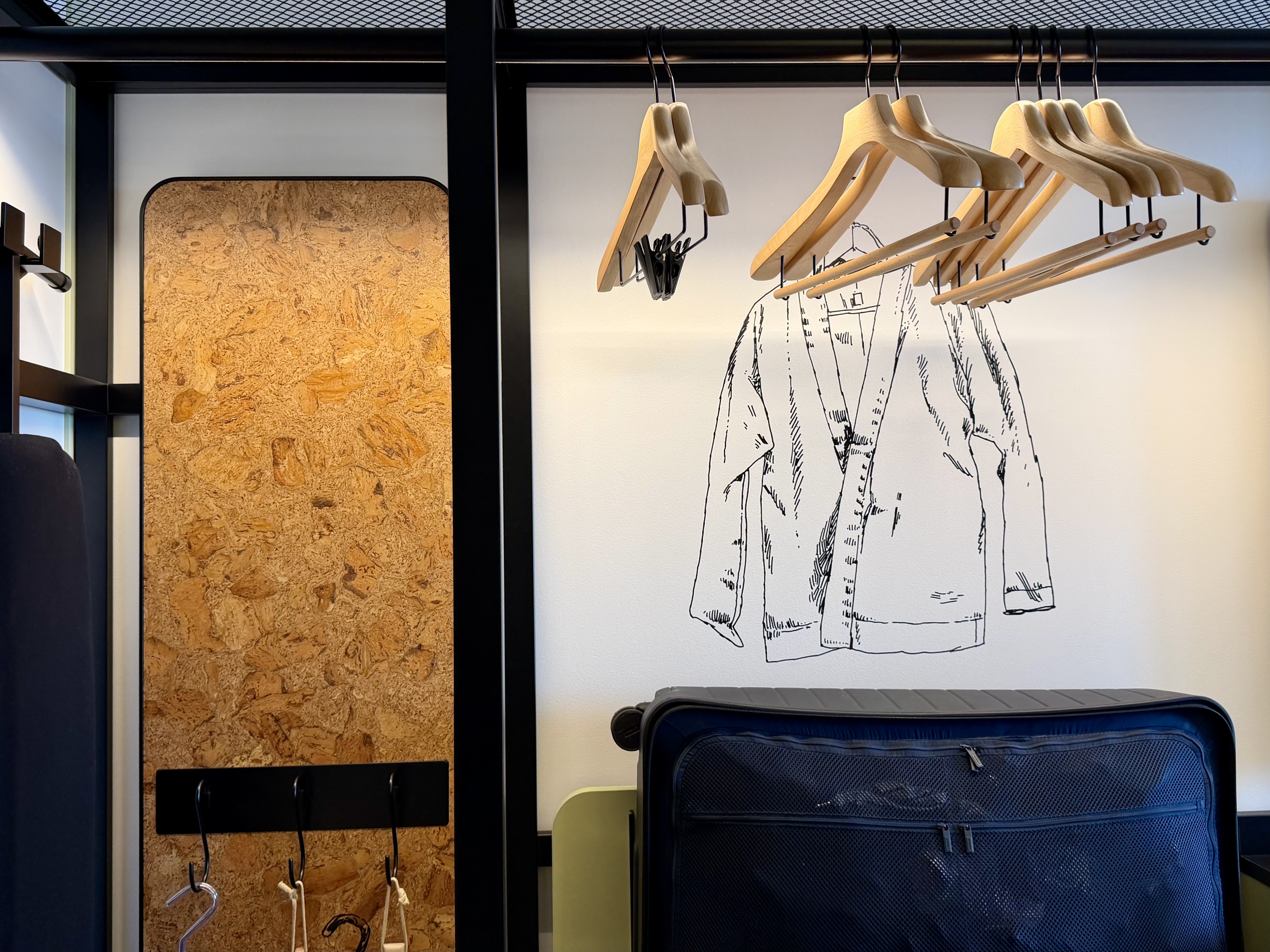 Caption by Hyatt Kabutocho Tokyo clothing rail