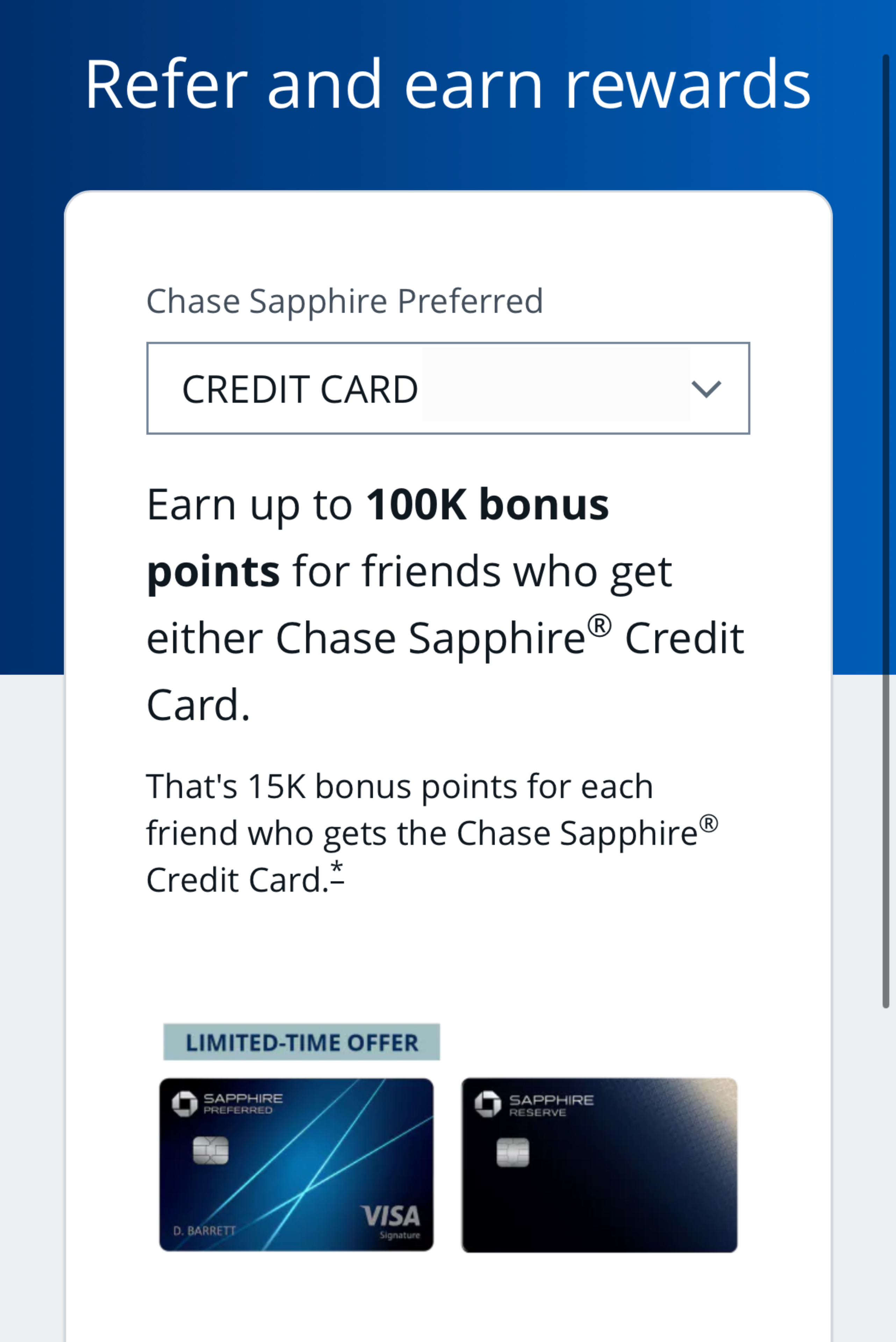 Chase Sapphire Referral Link