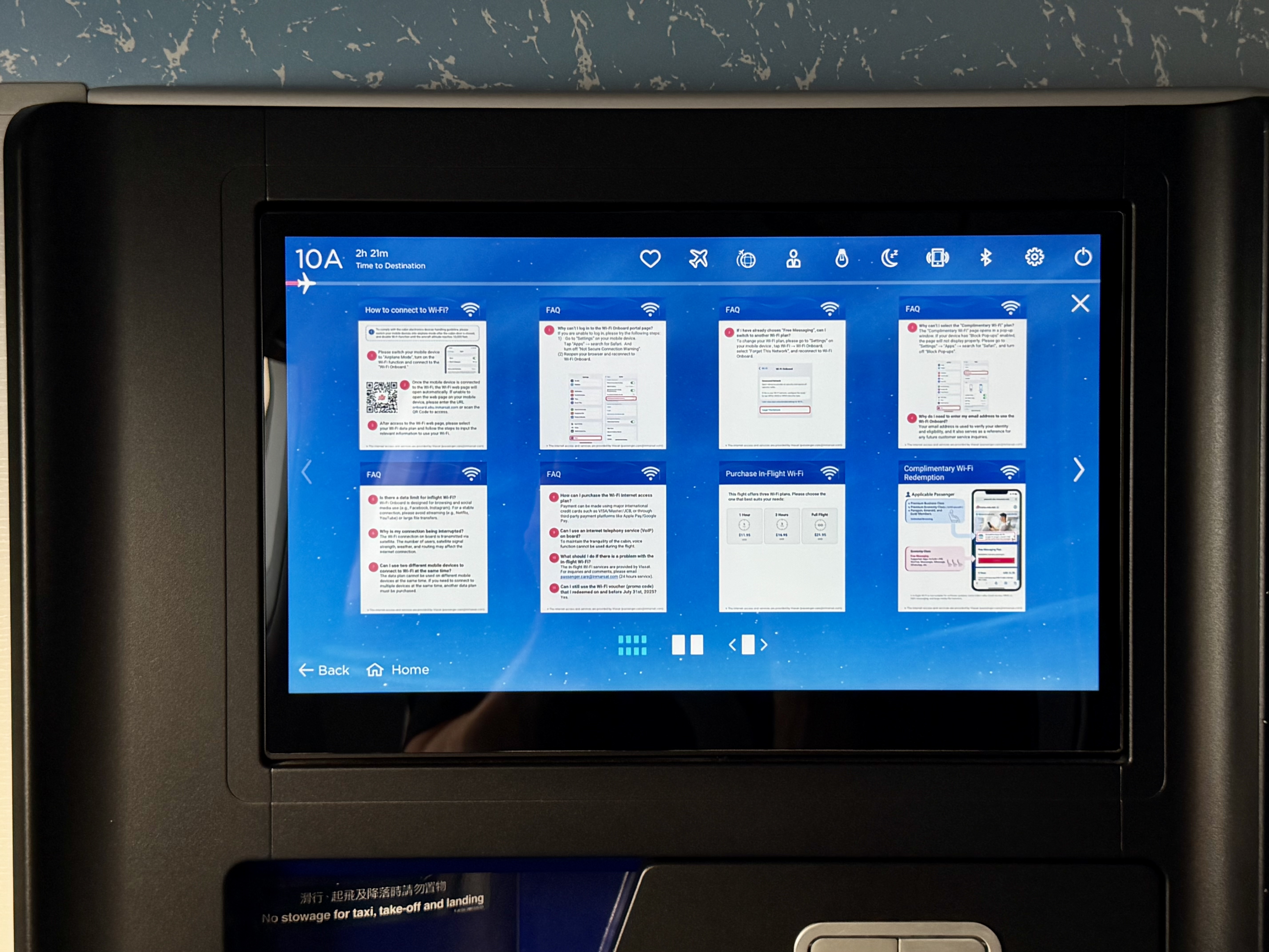 China Airlines Airbus A321neo WiFi instructions