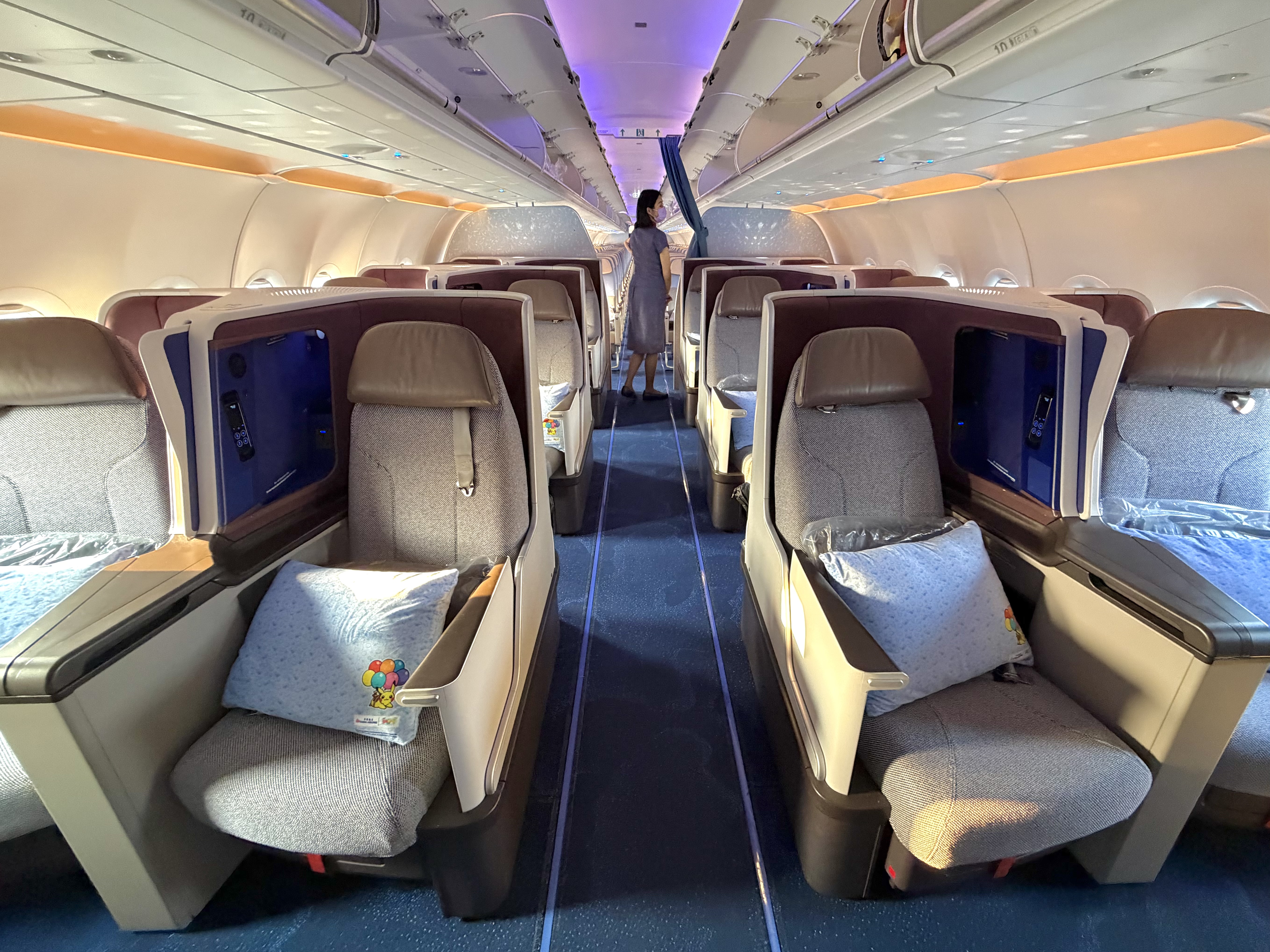 China Airlines Airbus A321neo business class cabin