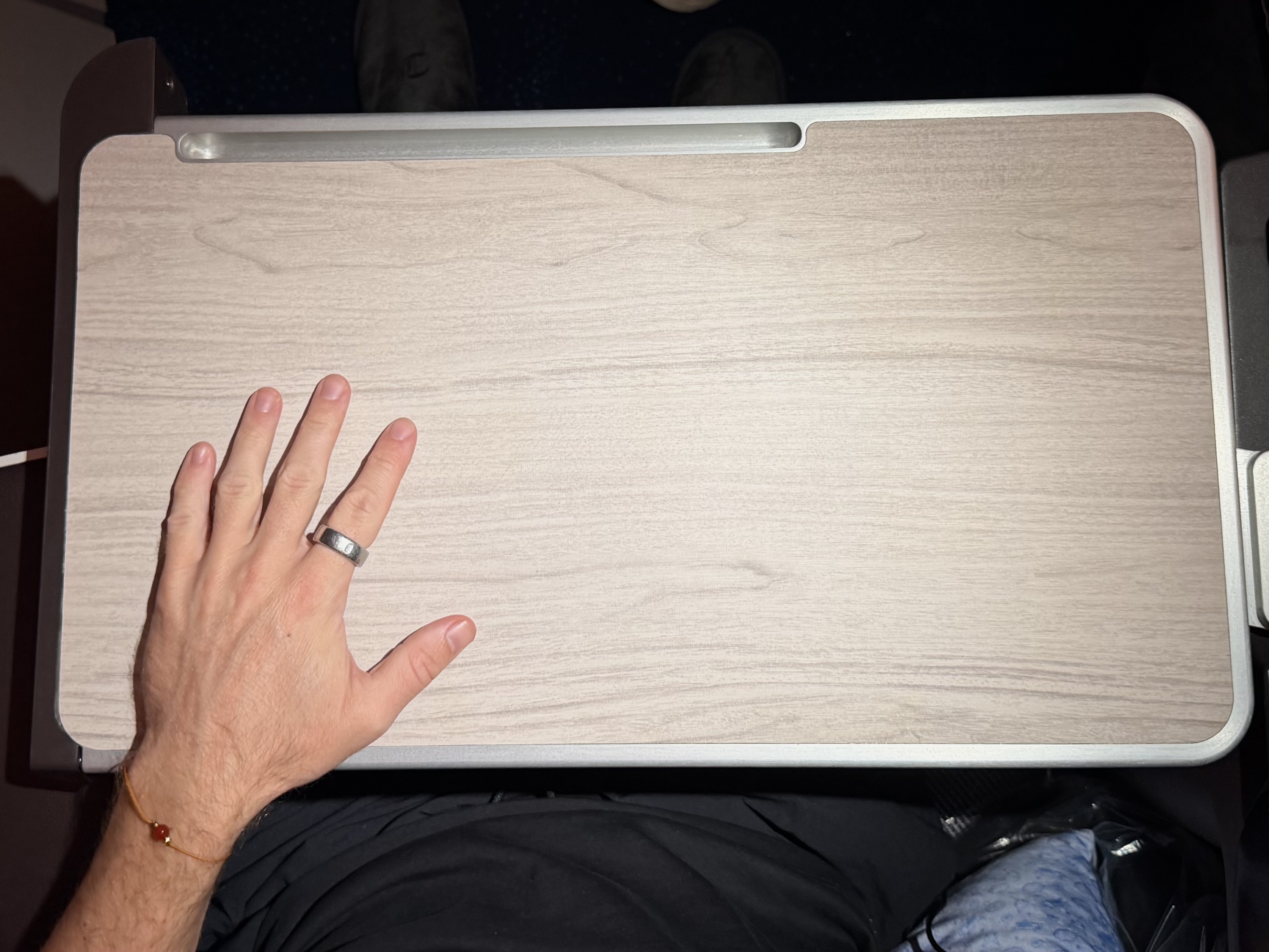 China Airlines Airbus A321neo business class tray table
