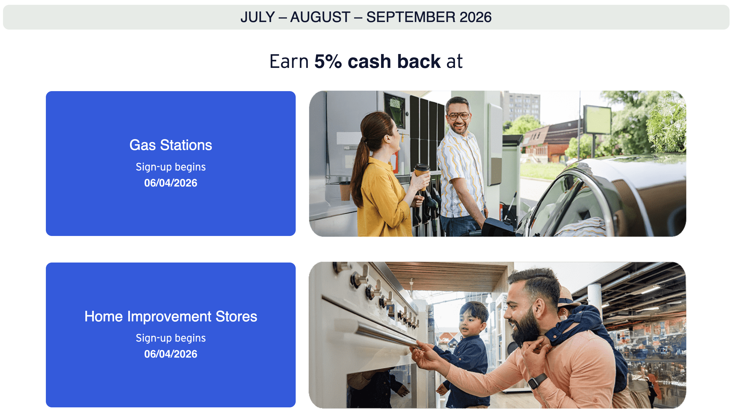 Citi Dividend categories Q3 2026