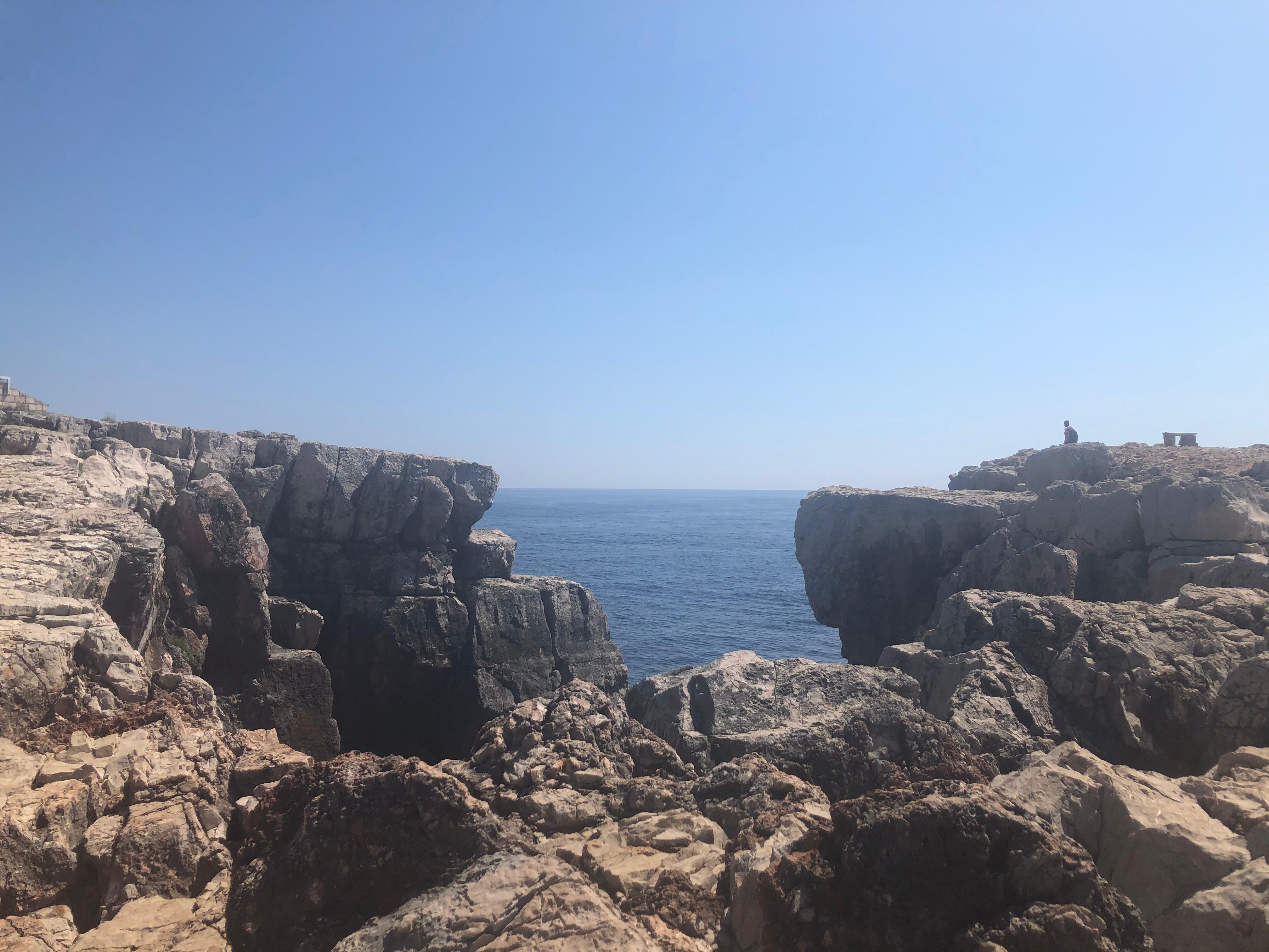 Cliff jumping in Lokrum