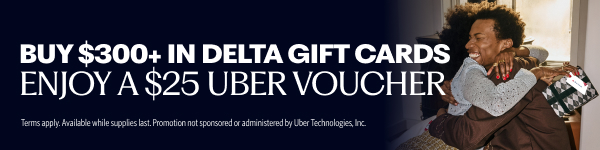 Delta Promo Uber Gift Card