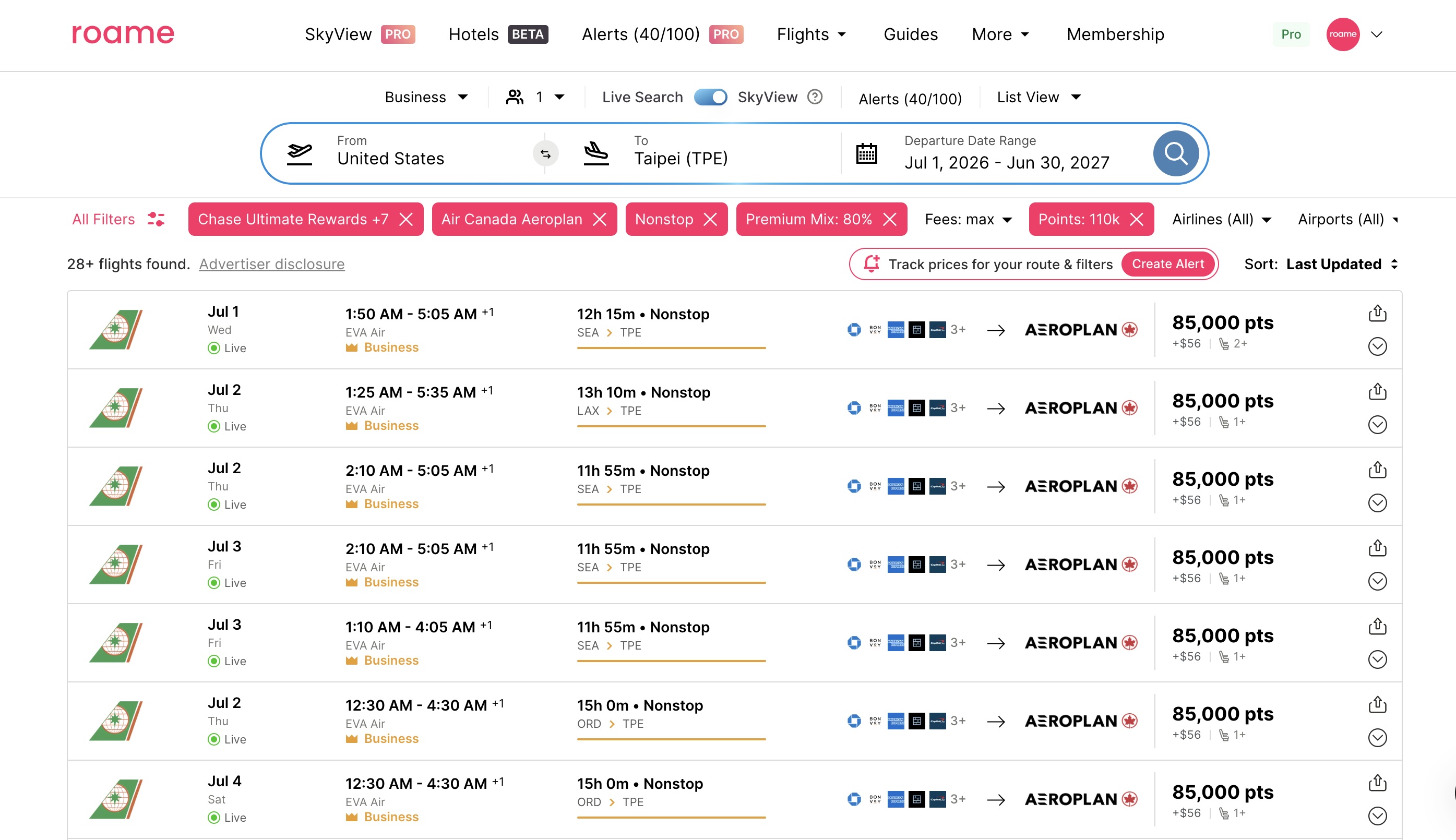 EVA Aeroplan Roame EVA Aeroplan Roame