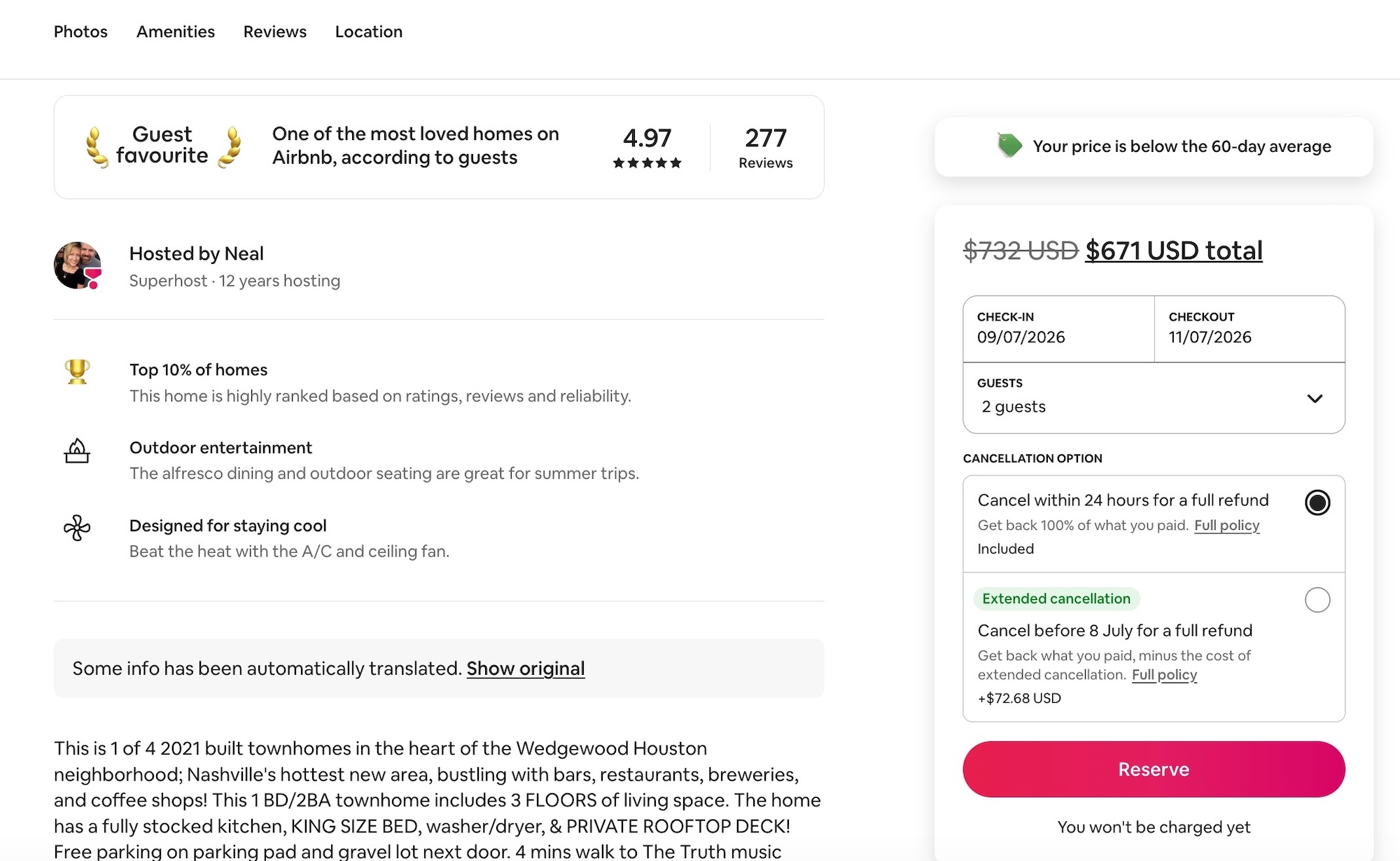 Extended cancellation feature airbnb