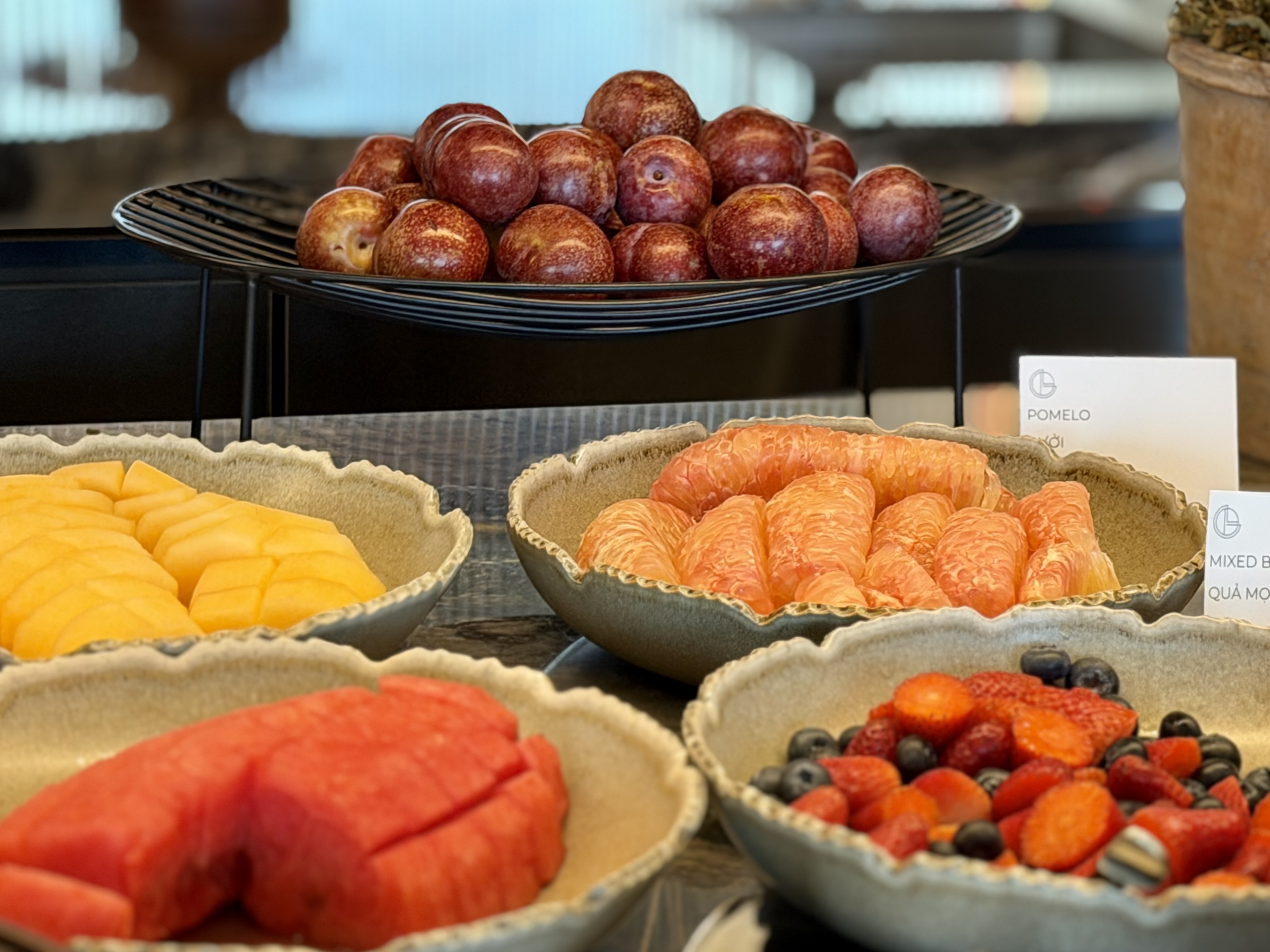 Fairmont Hanoi Gold Lounge Golden Hour fruit