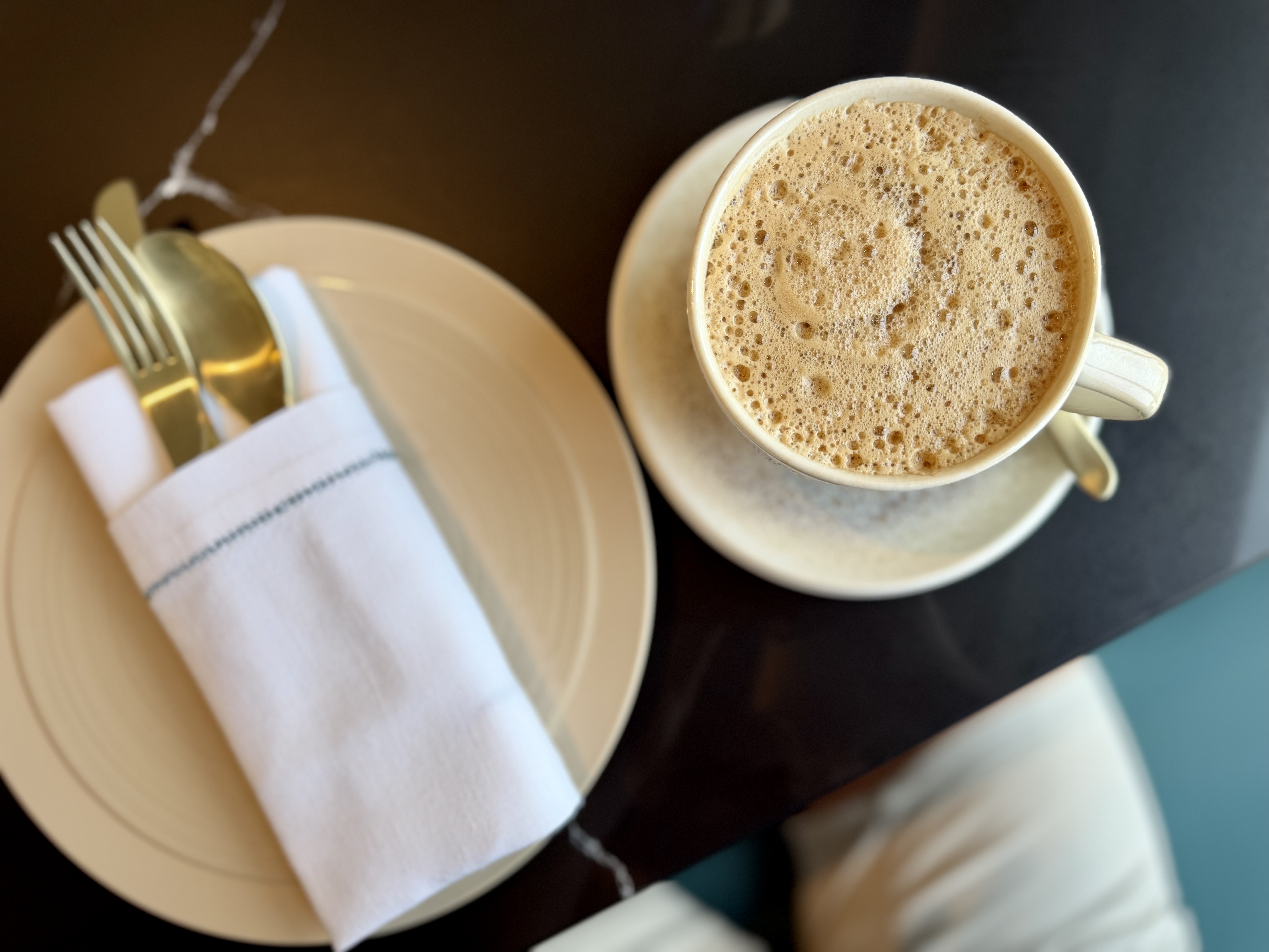 Fairmont Hanoi Gold Lounge Vietnamese coffee at breakfast