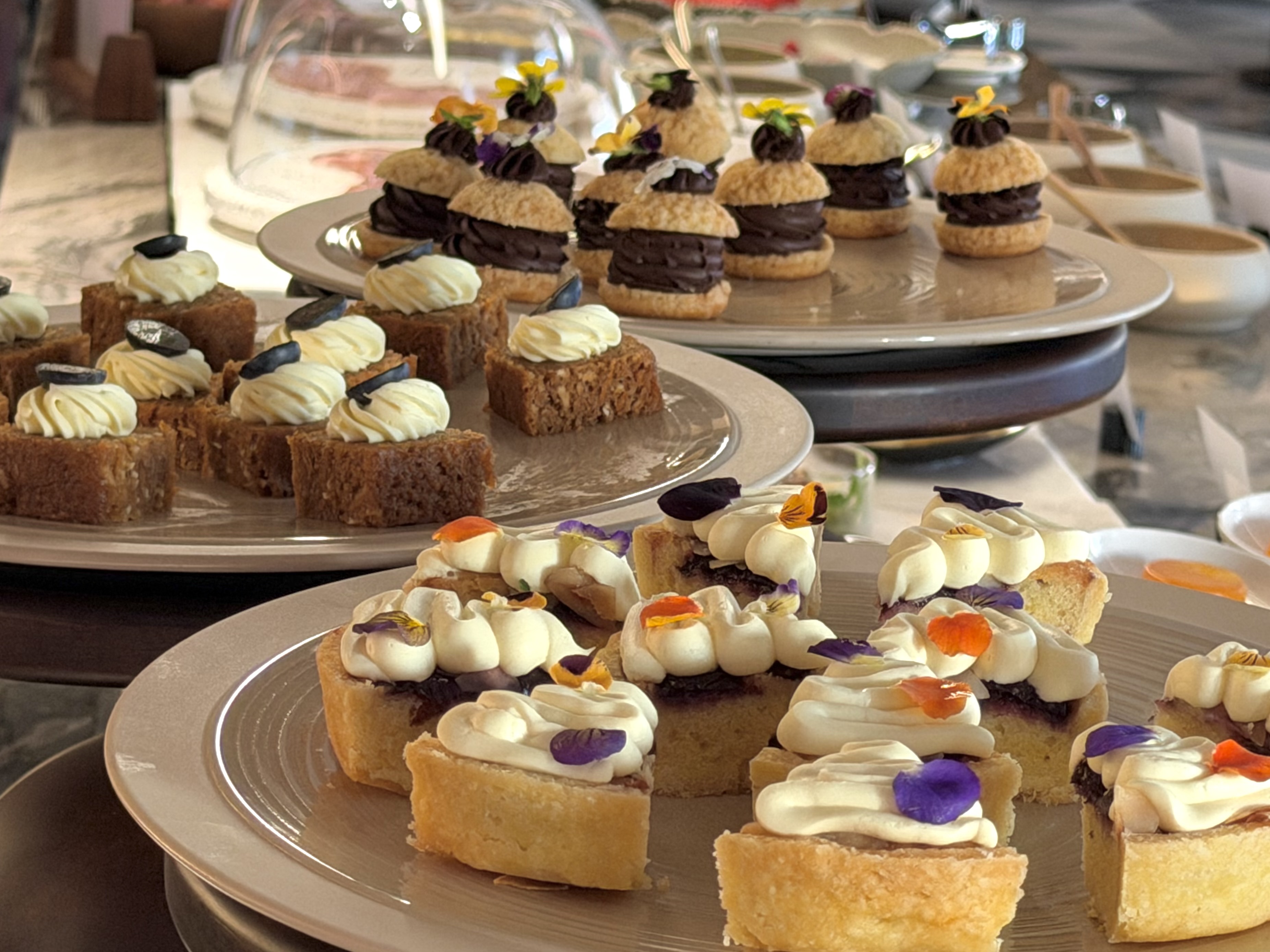 Fairmont Hanoi Gold Lounge afternoon tea desserts