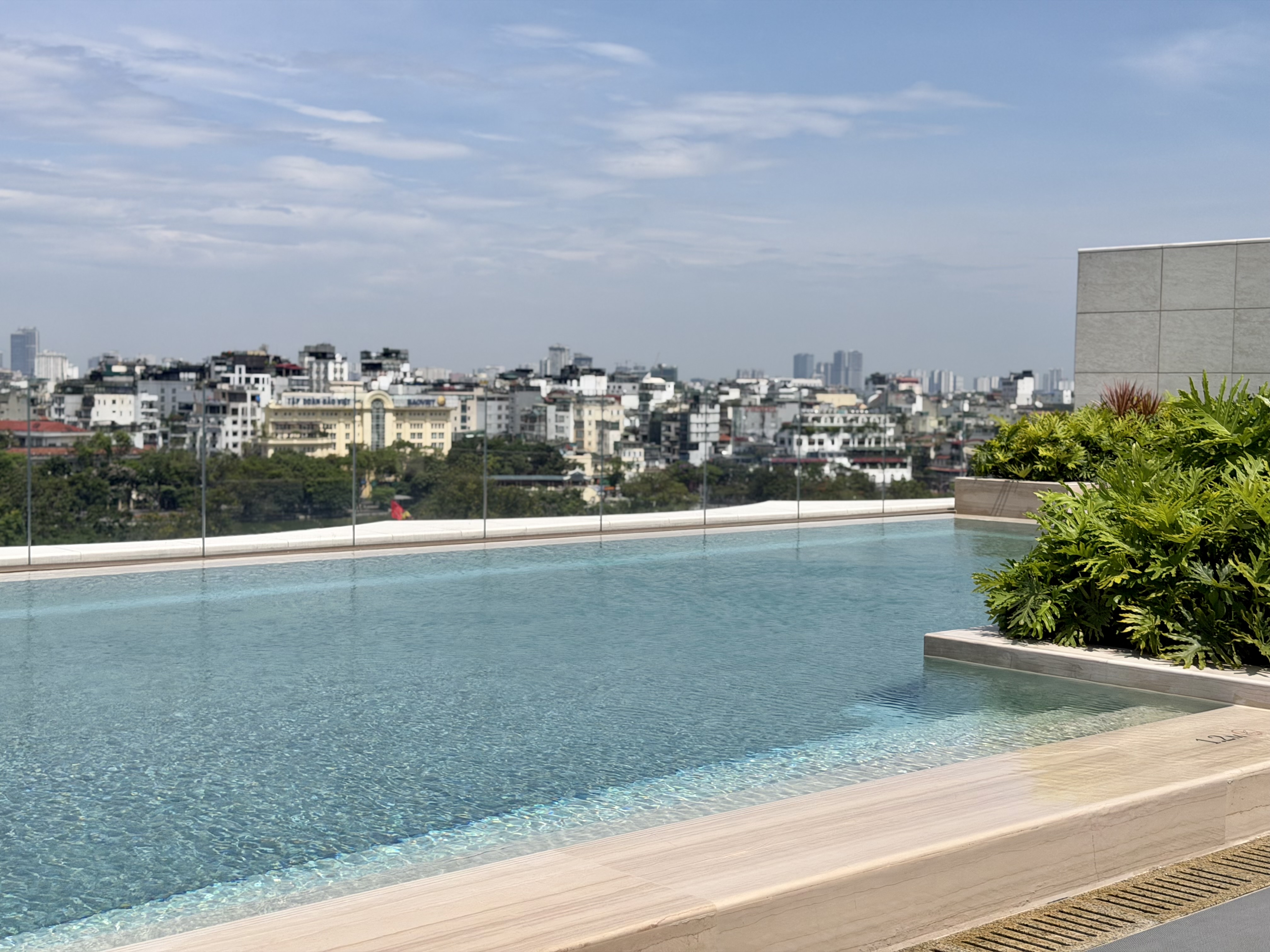 Fairmont Hanoi rooftop pool