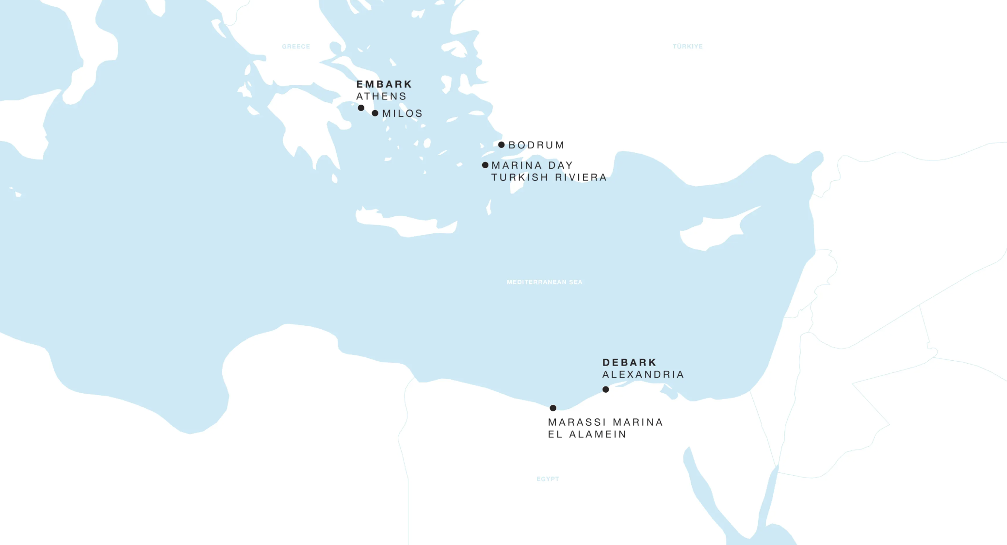 Four Seasons II itinerary map Four Seasons II itinerary map