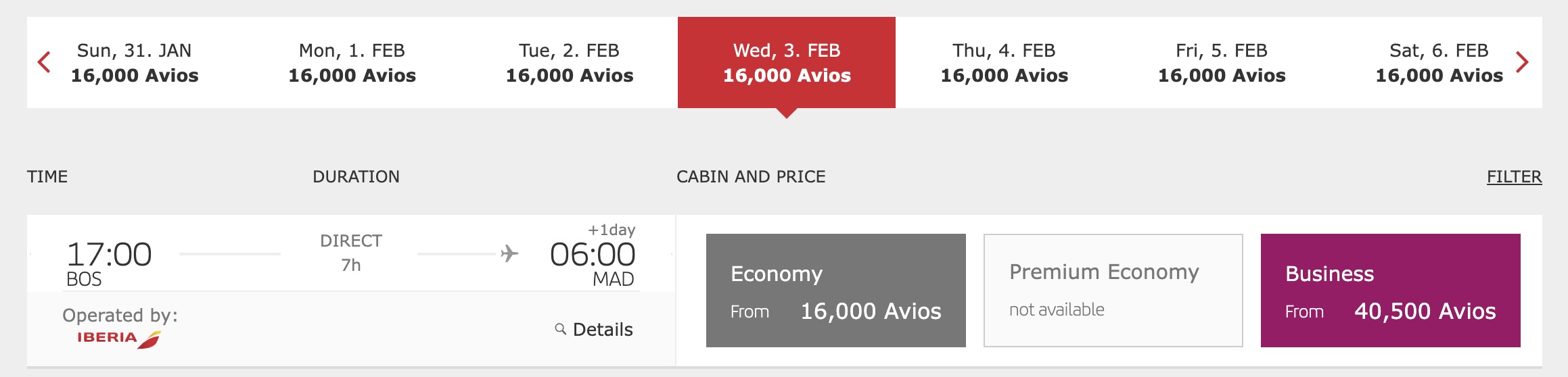 Iberia Avios Business Class Iberia Avios Business Class