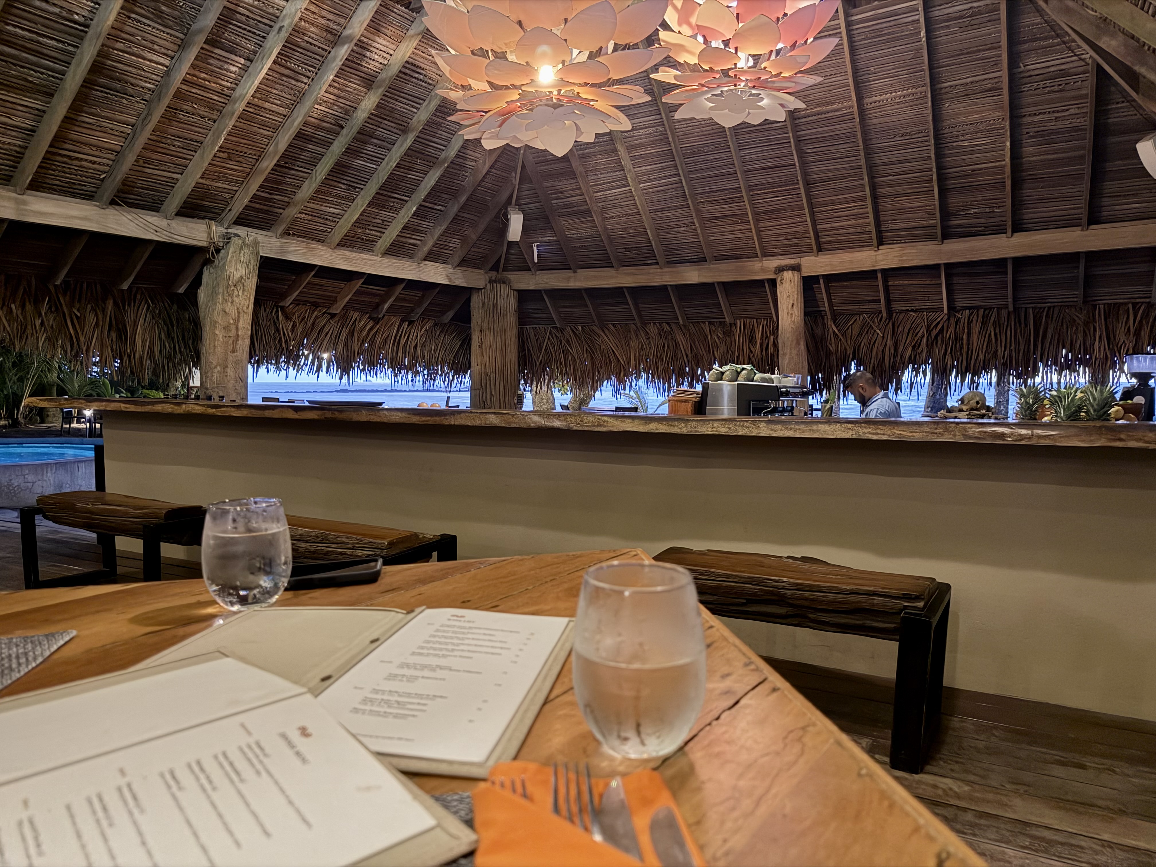 Isla Palenque dinner under cover Isla Palenque dinner under cover
