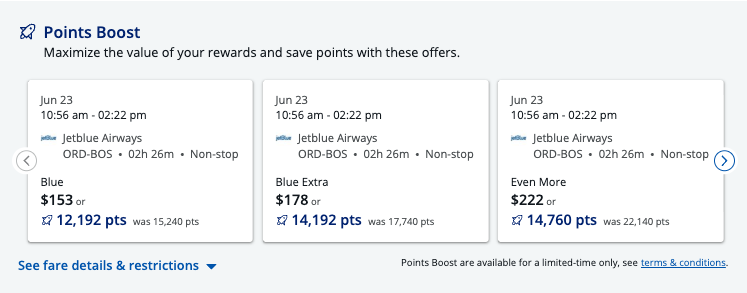 JetBlue Points Boost