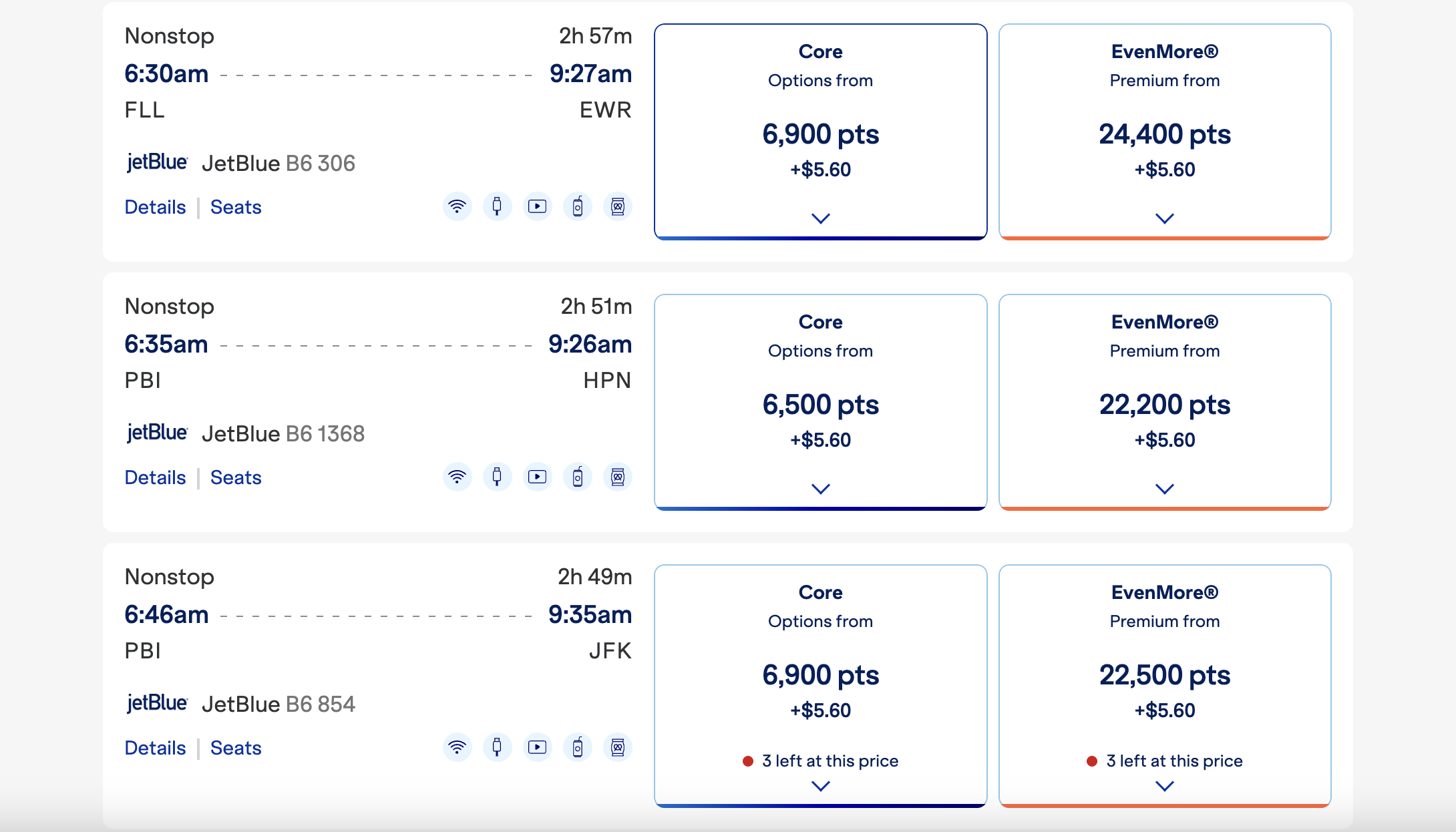 Redeem JetBlue Points