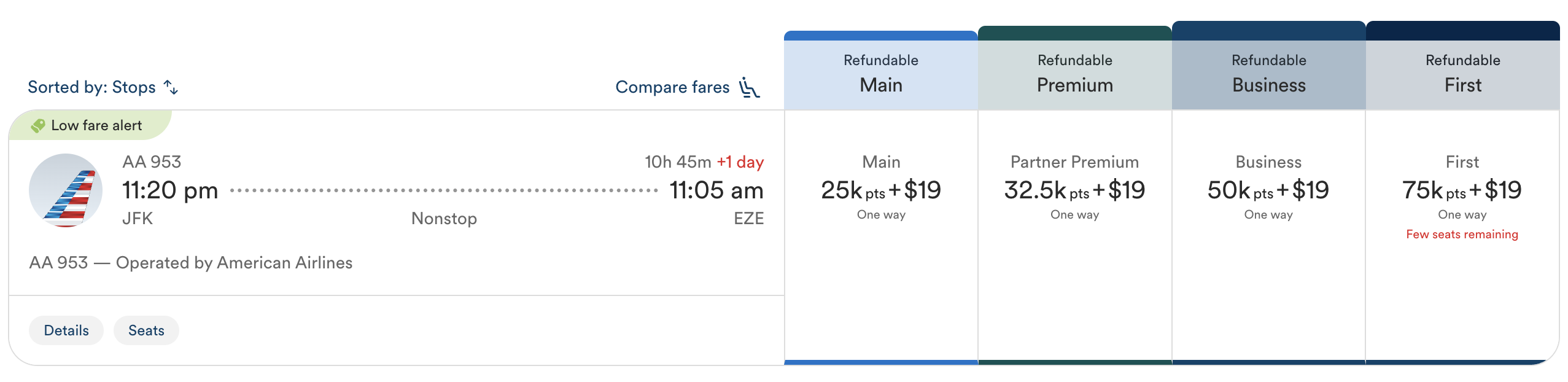 JFK-EZE Atmos Rewards