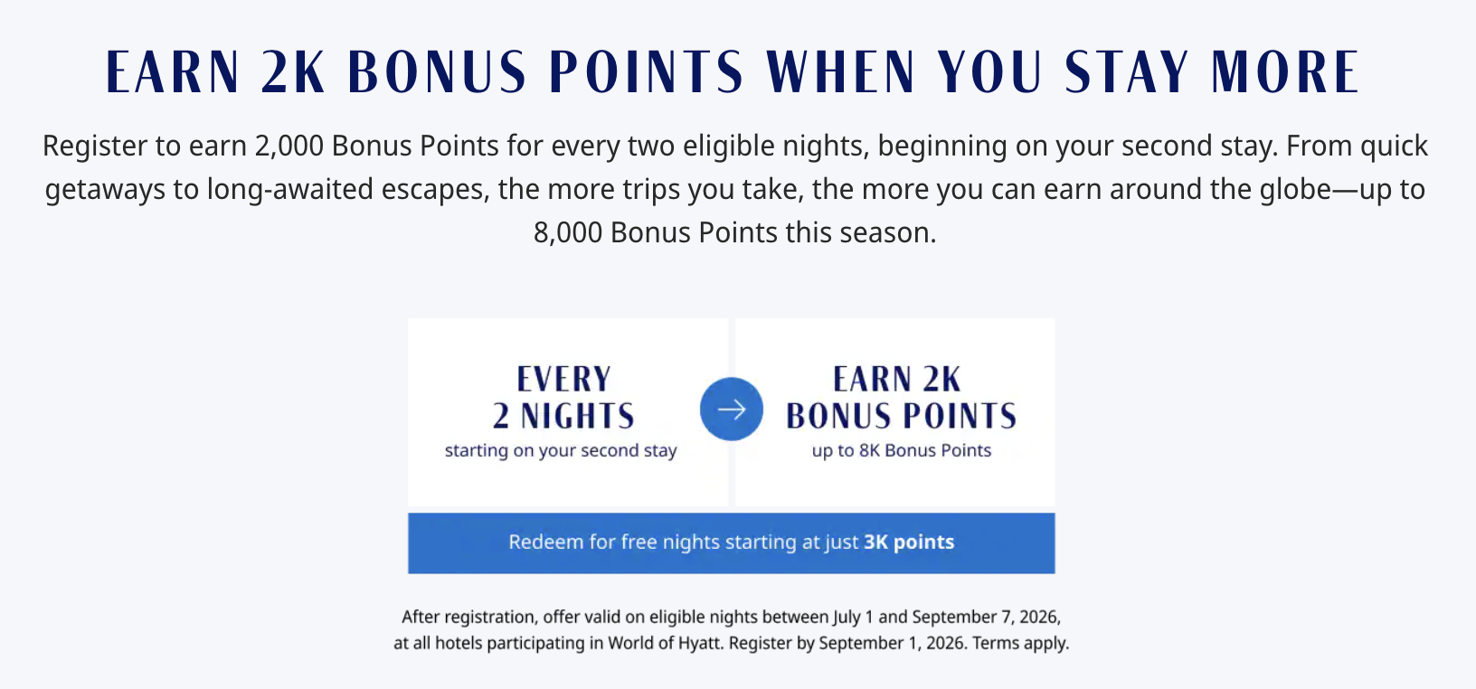 World of Hyatt summer promo
