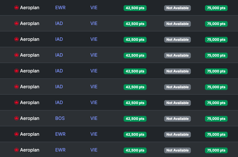 Seats.aero availability USA VIA June 2026 post deval Seats.aero availability USA VIA June 2026 post deval
