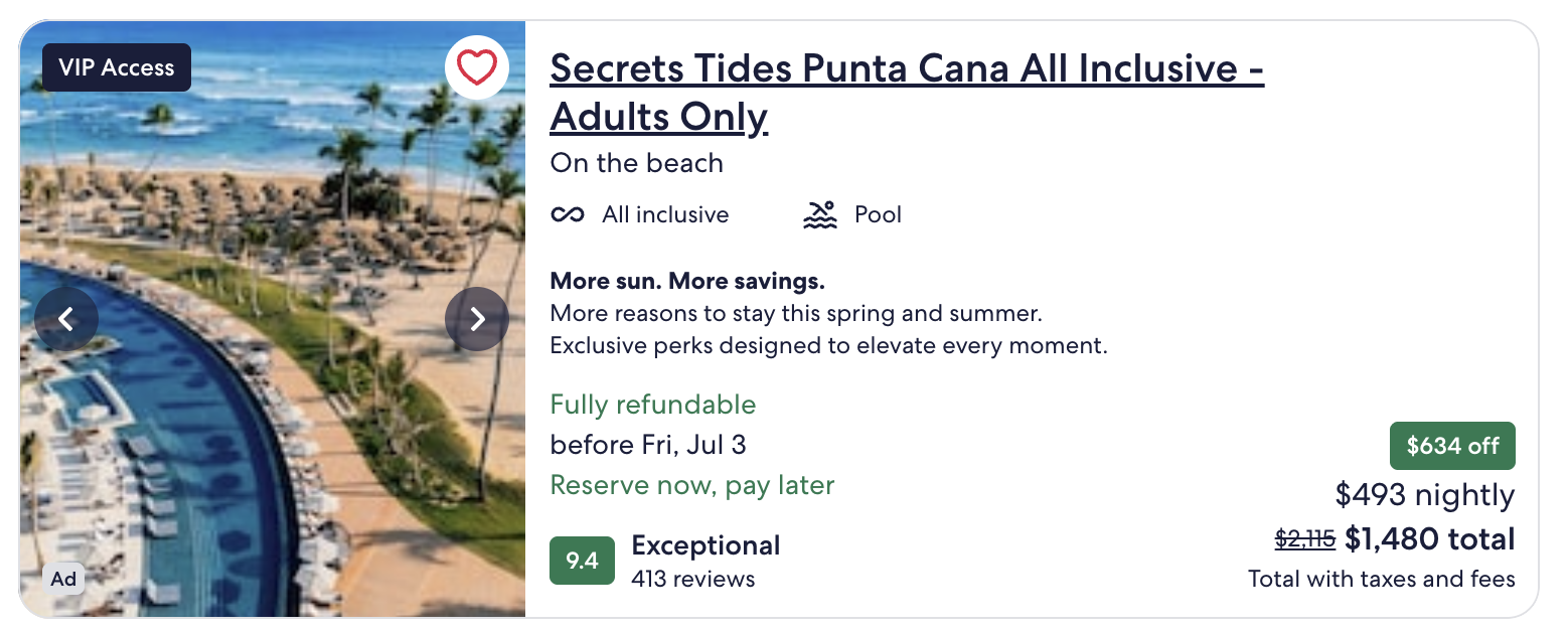 Secrets Tides Punta Cana All Inclusive Expedia sale