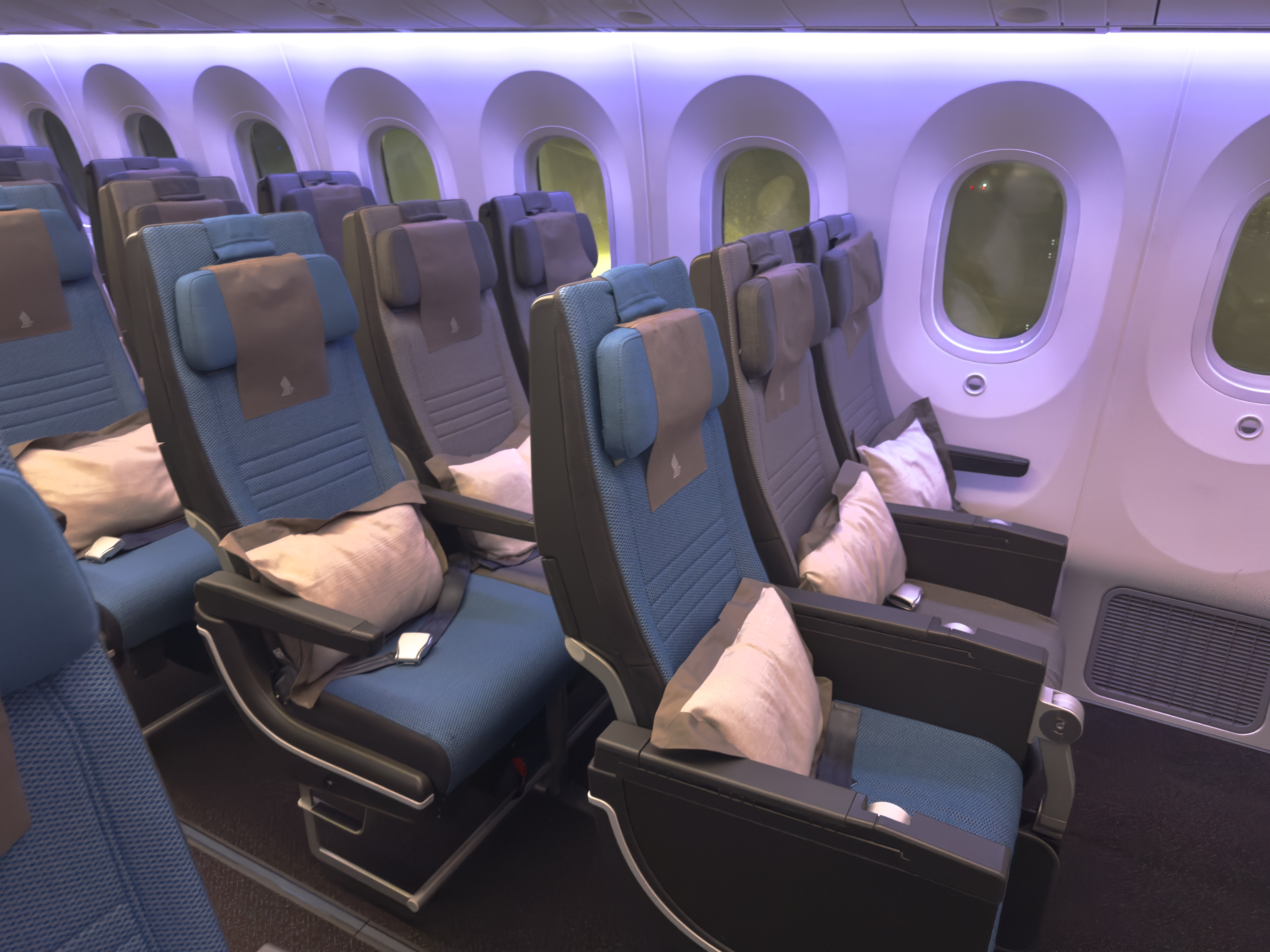 Singapore Airlines economy 787 10 rows