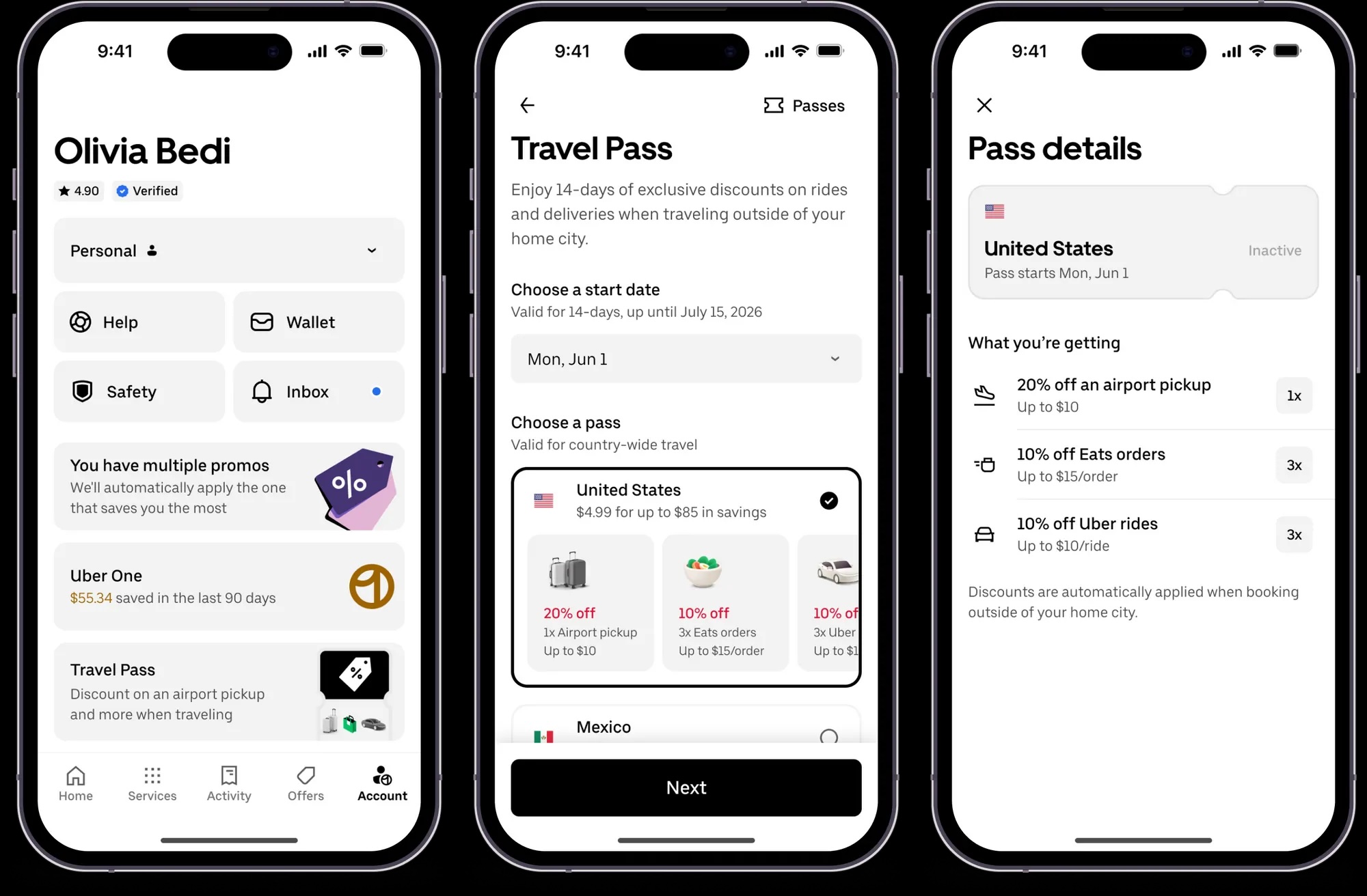 Uber Travel Pass Uber Travel Pass